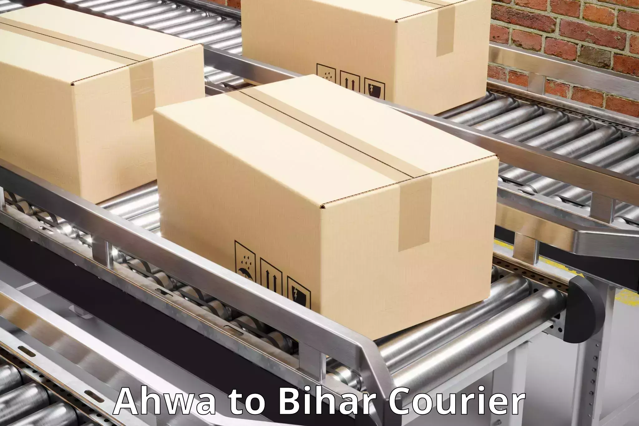 Dynamic parcel delivery Ahwa to Bakhtiarpur