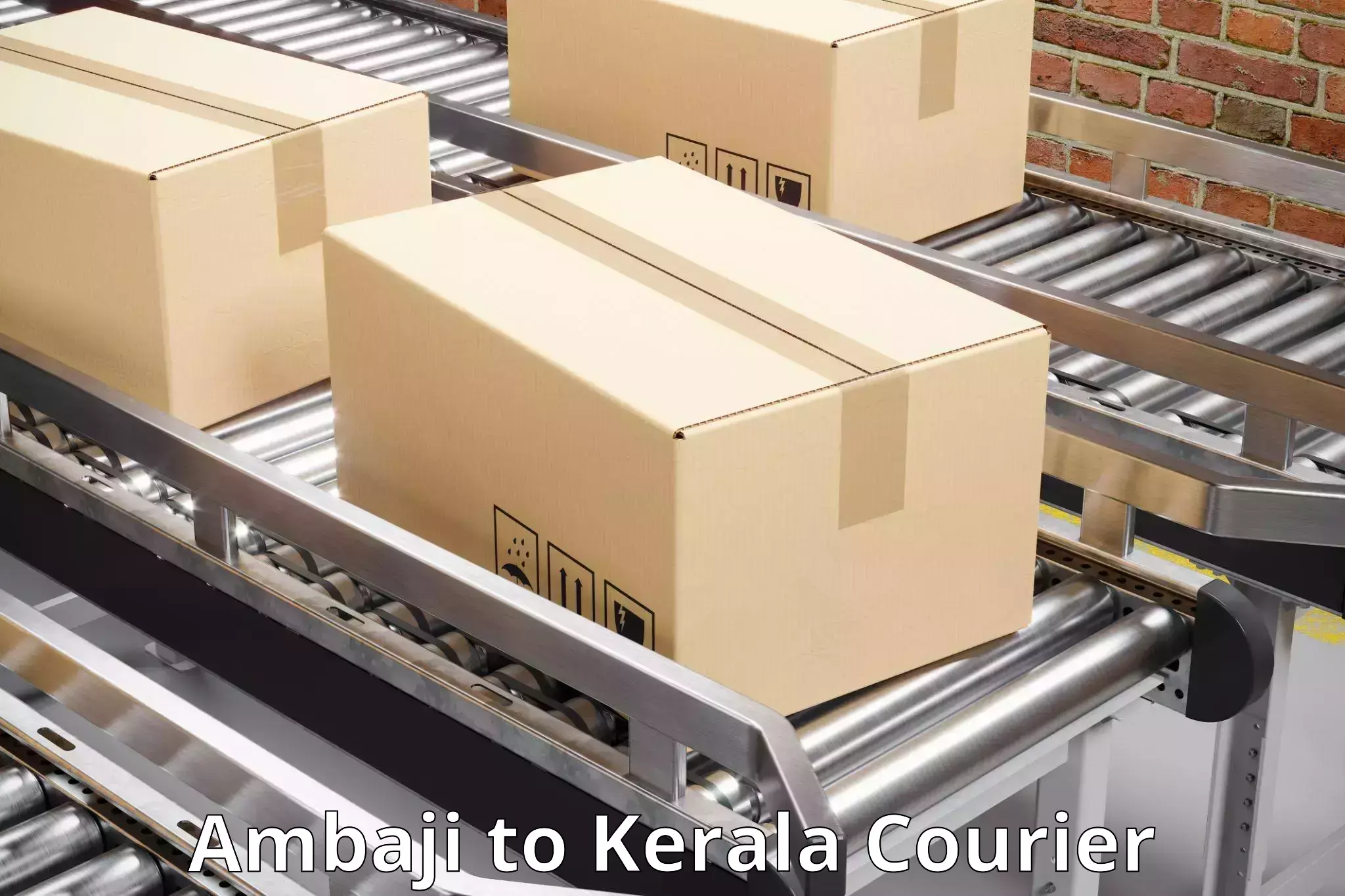 Premium courier solutions Ambaji to Chingavanam