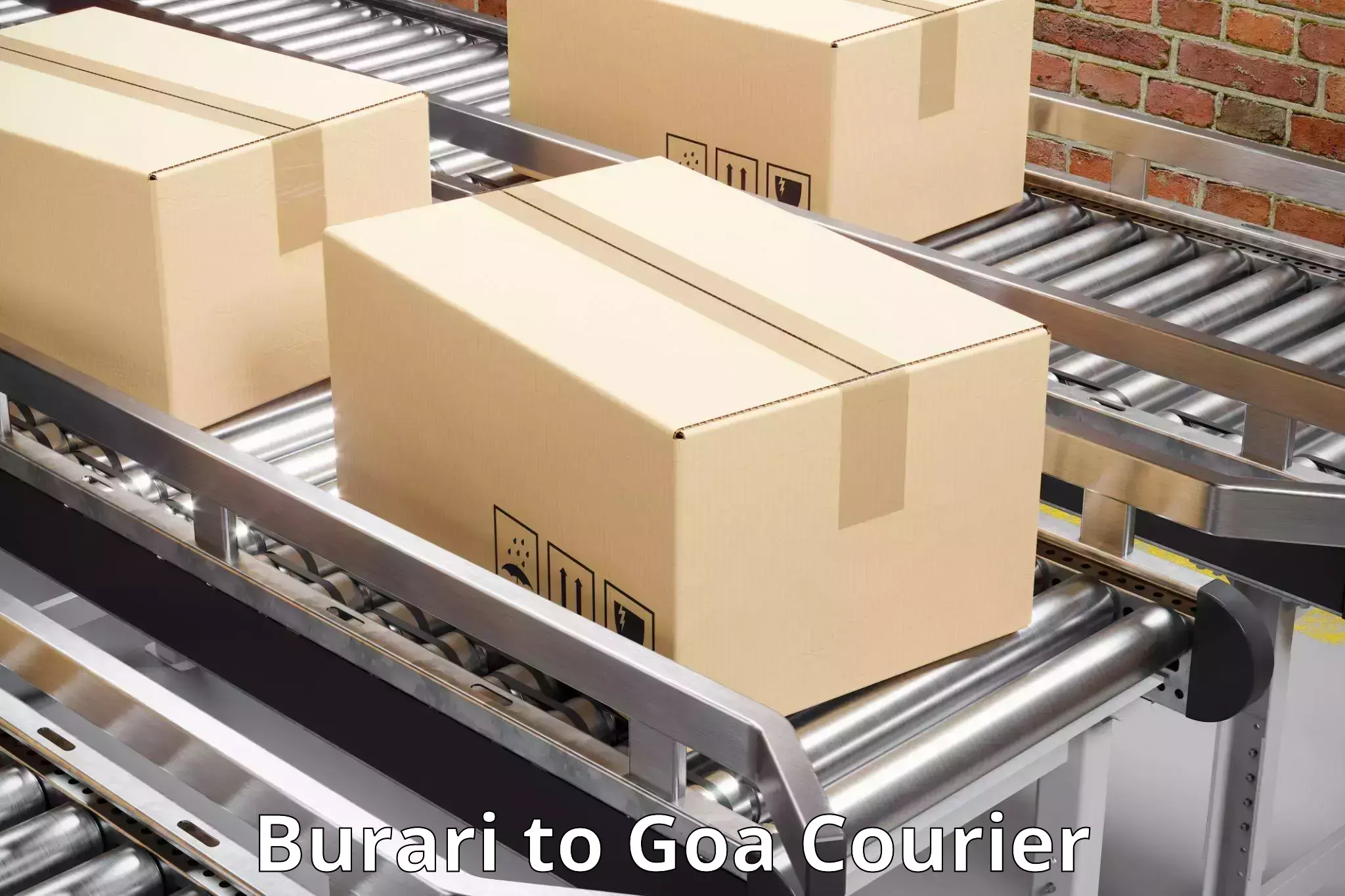 Digital courier platforms Burari to Goa