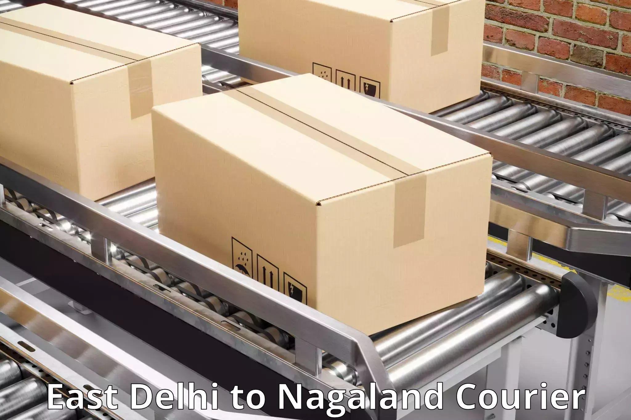 Courier service booking East Delhi to NIT Nagaland