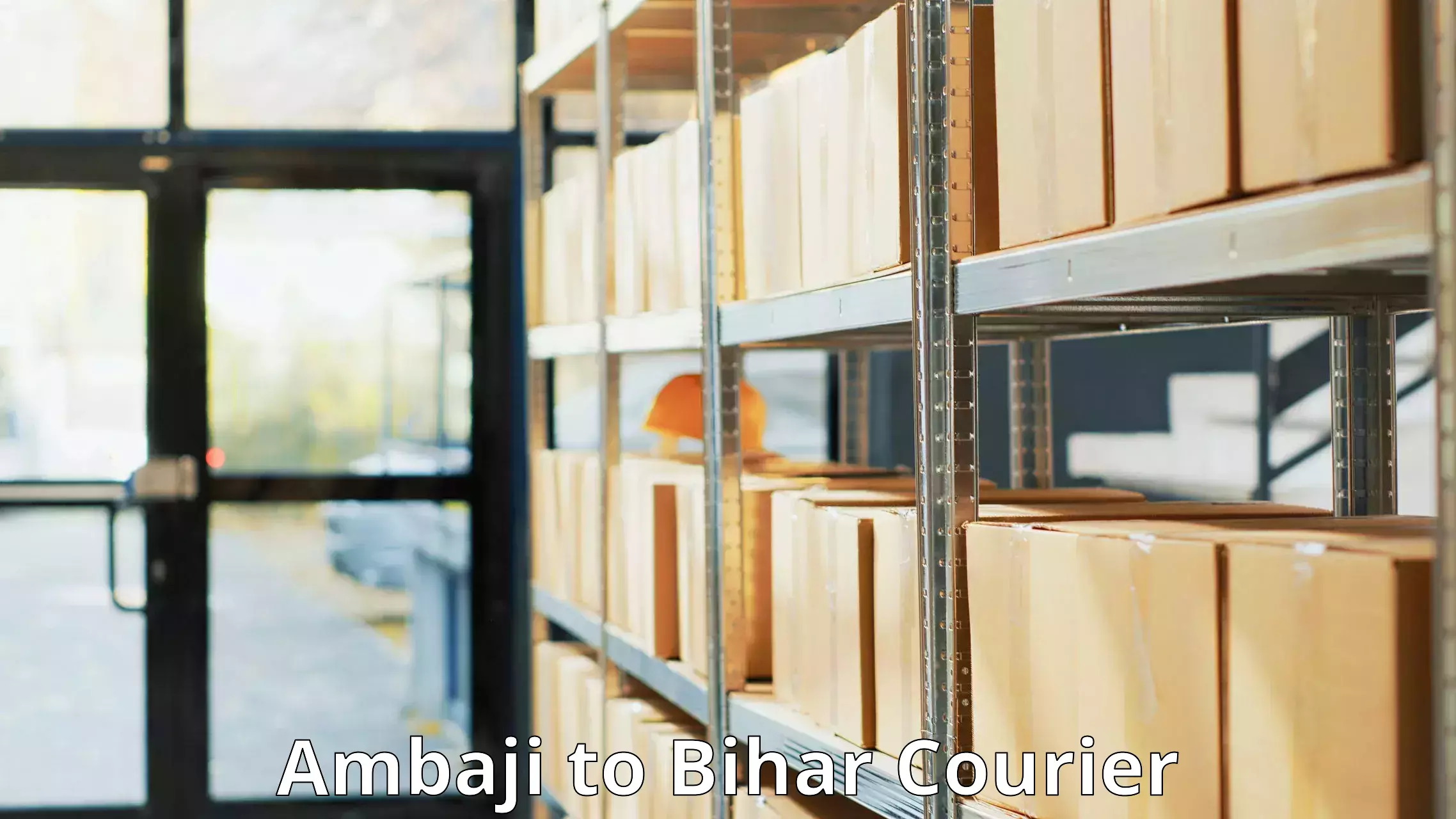 Courier insurance Ambaji to Narkatiaganj