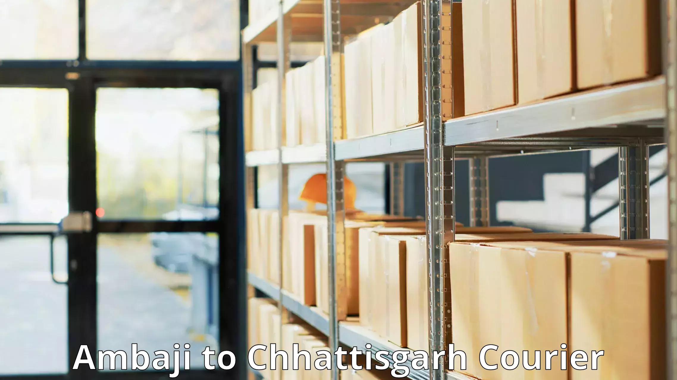 Postal and courier services Ambaji to Korea Chhattisgarh