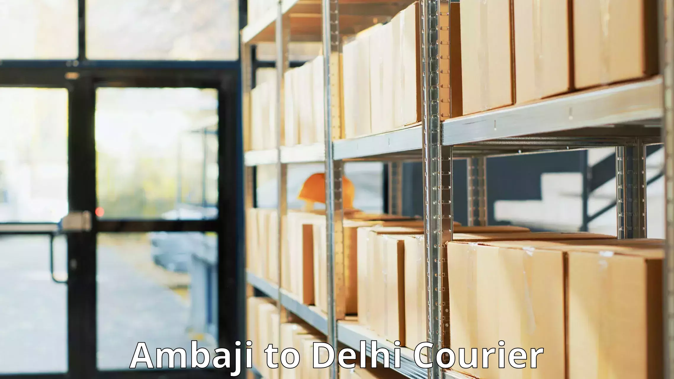 Smart shipping technology Ambaji to Guru Gobind Singh Indraprastha University New Delhi