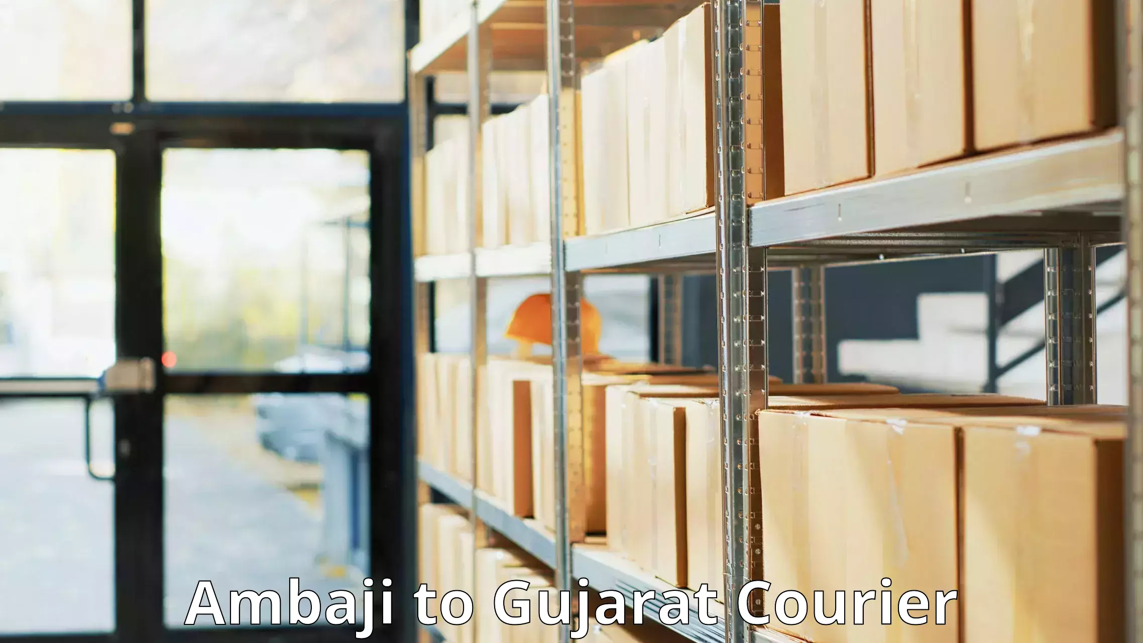 Quick courier services Ambaji to Khedbrahma