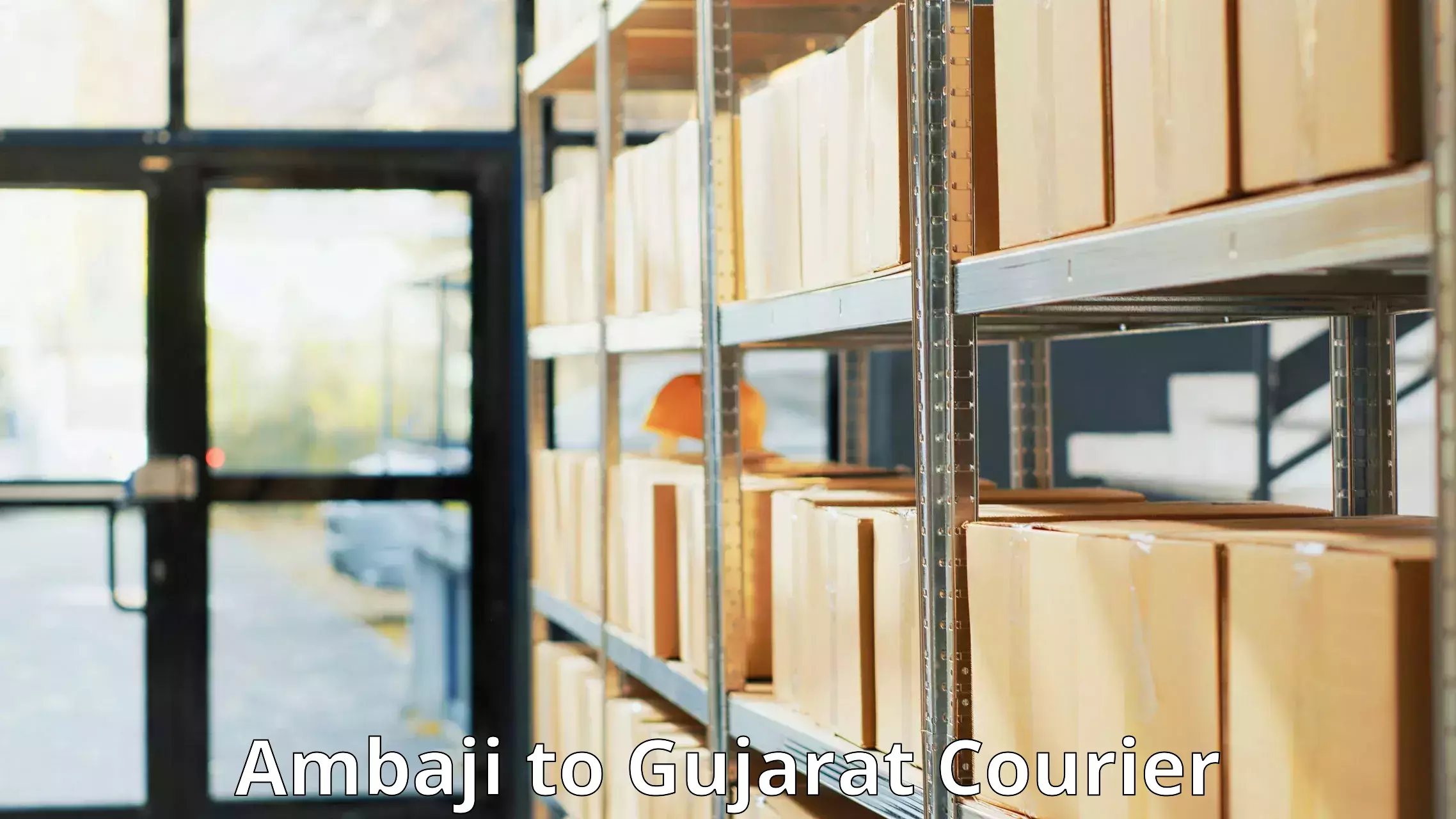 Domestic courier Ambaji to Rapar