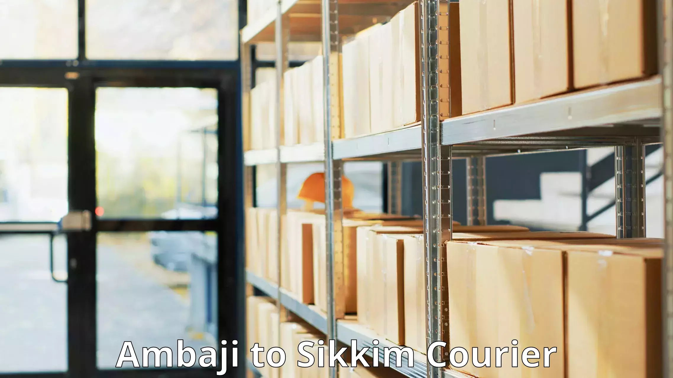 Reliable courier services Ambaji to South Sikkim