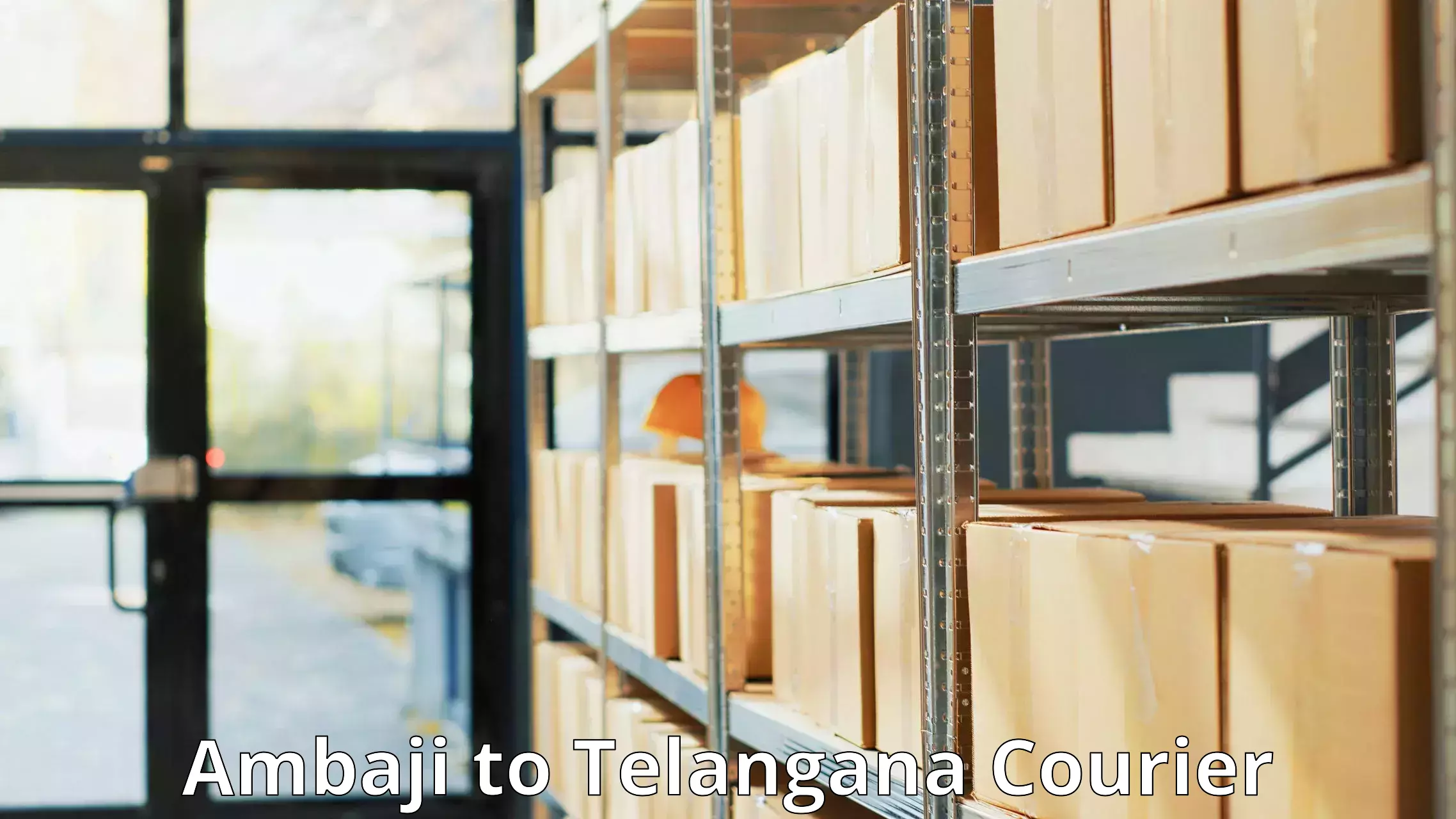 Affordable parcel service in Ambaji to Telangana