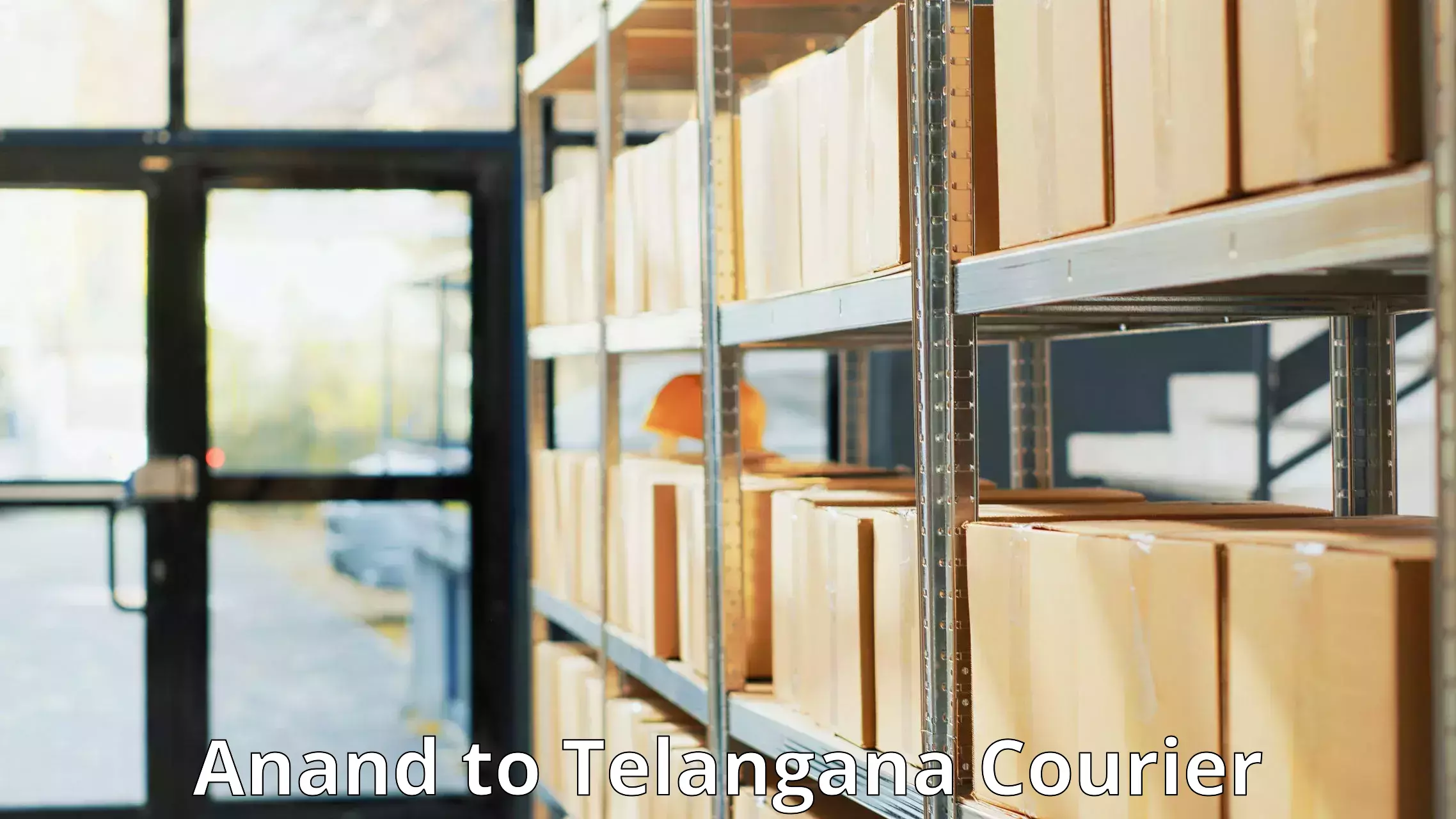 Business courier solutions Anand to Miryalaguda