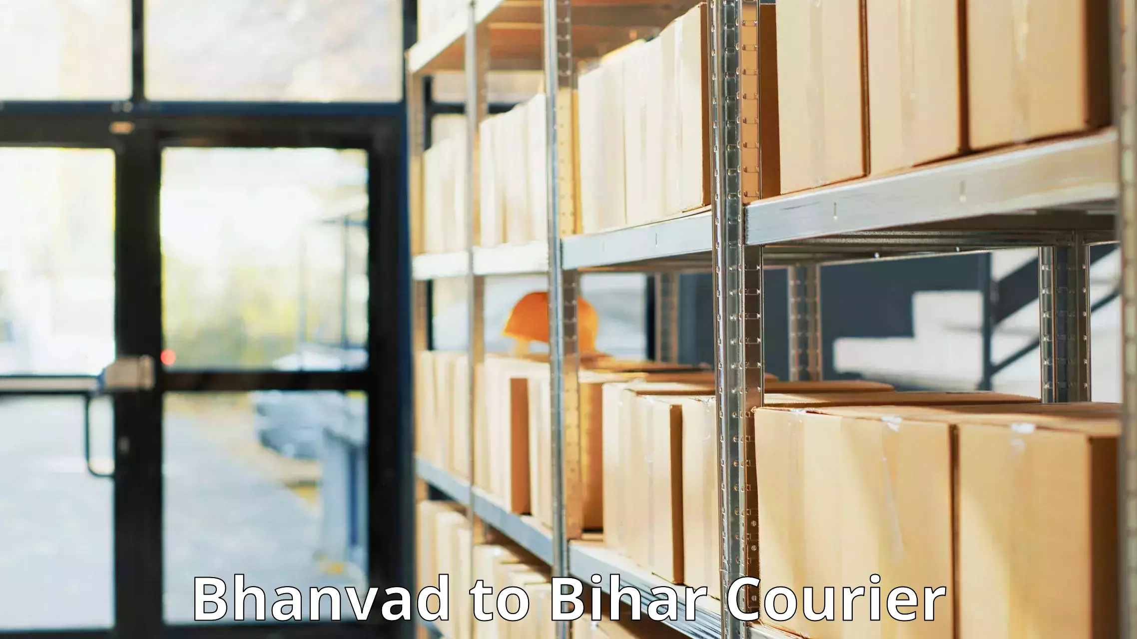 Custom courier packages Bhanvad to Manjhaul