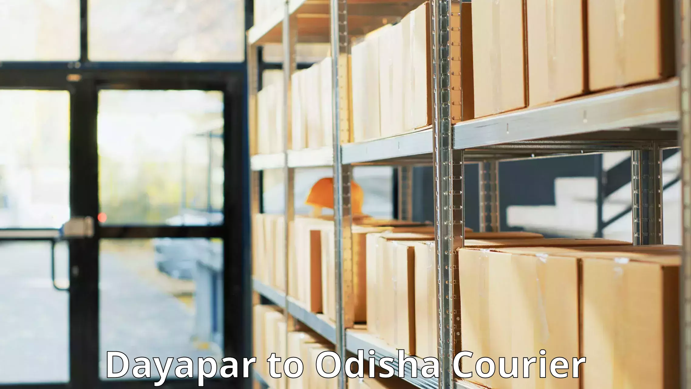 Large package courier in Dayapar to Angul