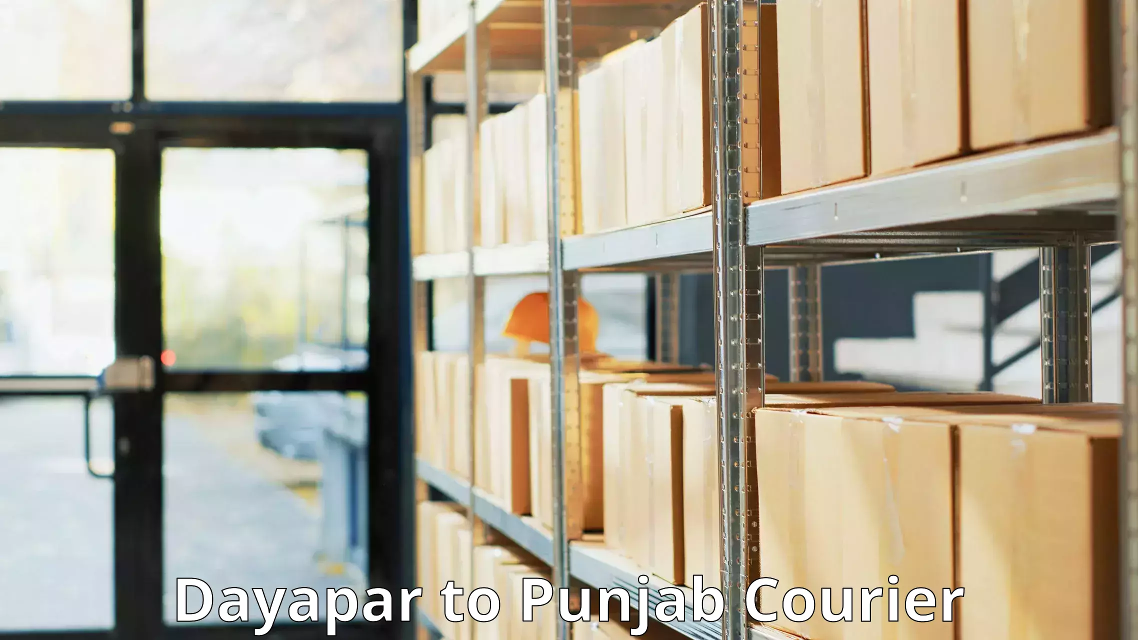 Custom courier solutions Dayapar to Sunam