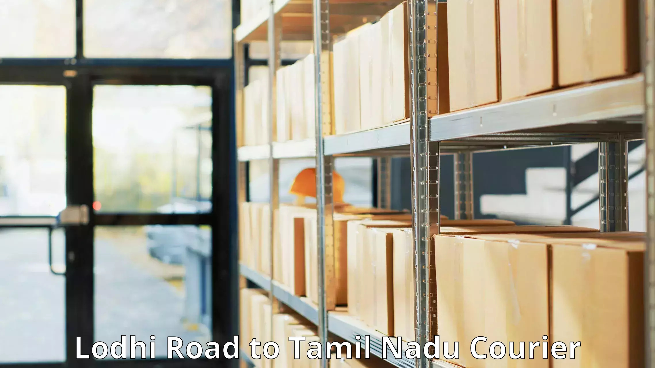 Premium courier services Lodhi Road to SRM Institute of Science and Technology Chennai