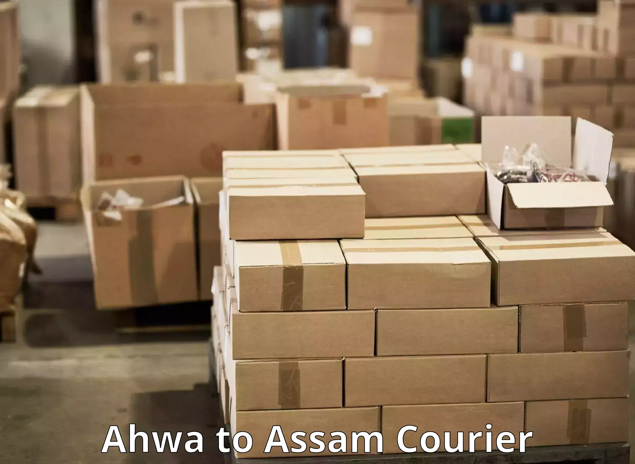 Smart parcel tracking Ahwa to Dhing Town