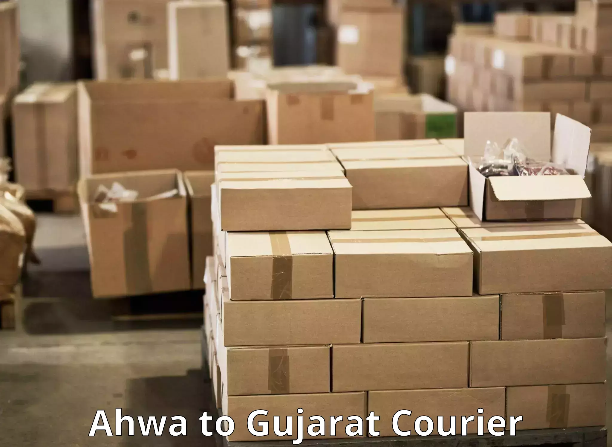 Trackable shipping service Ahwa to Rajpipla