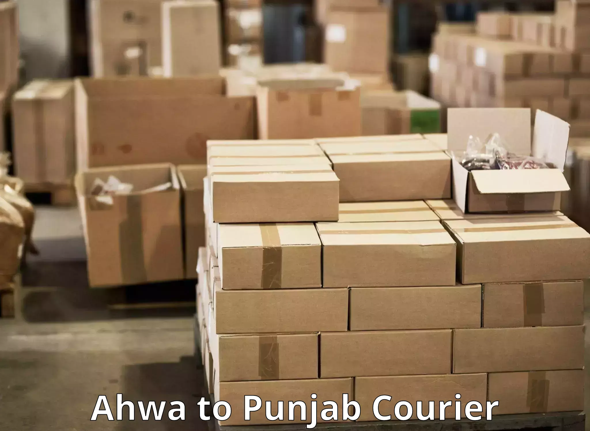 Small parcel delivery Ahwa to Amritsar
