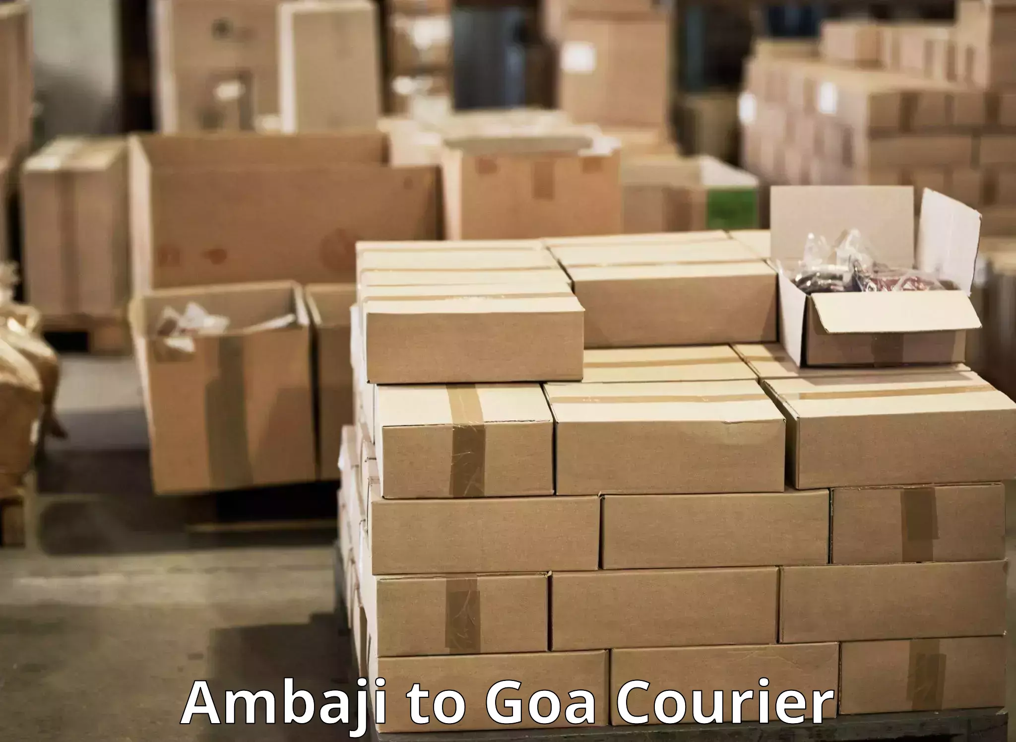 Affordable parcel rates Ambaji to Vasco da Gama