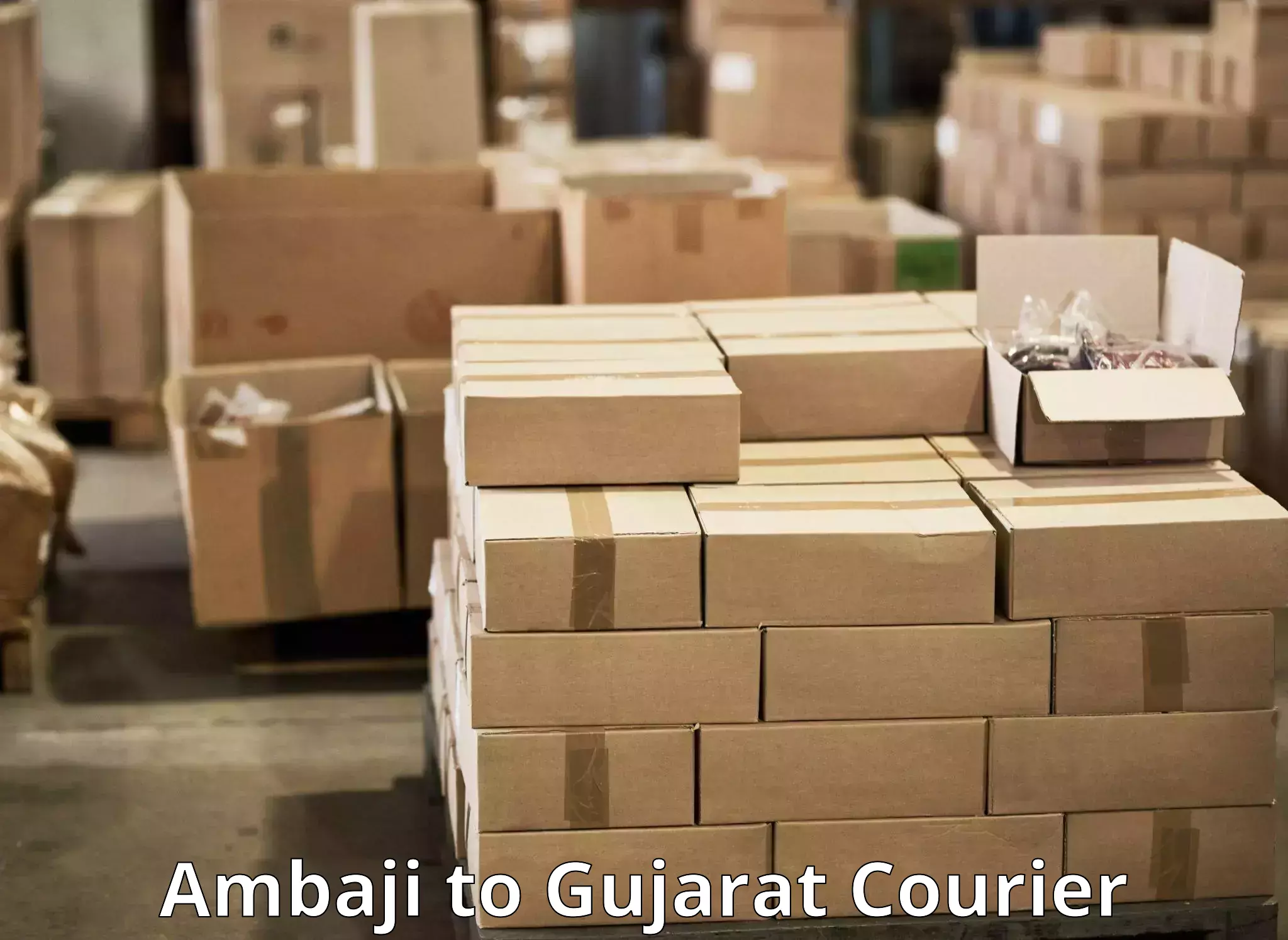 Courier tracking online Ambaji to IIIT Surat