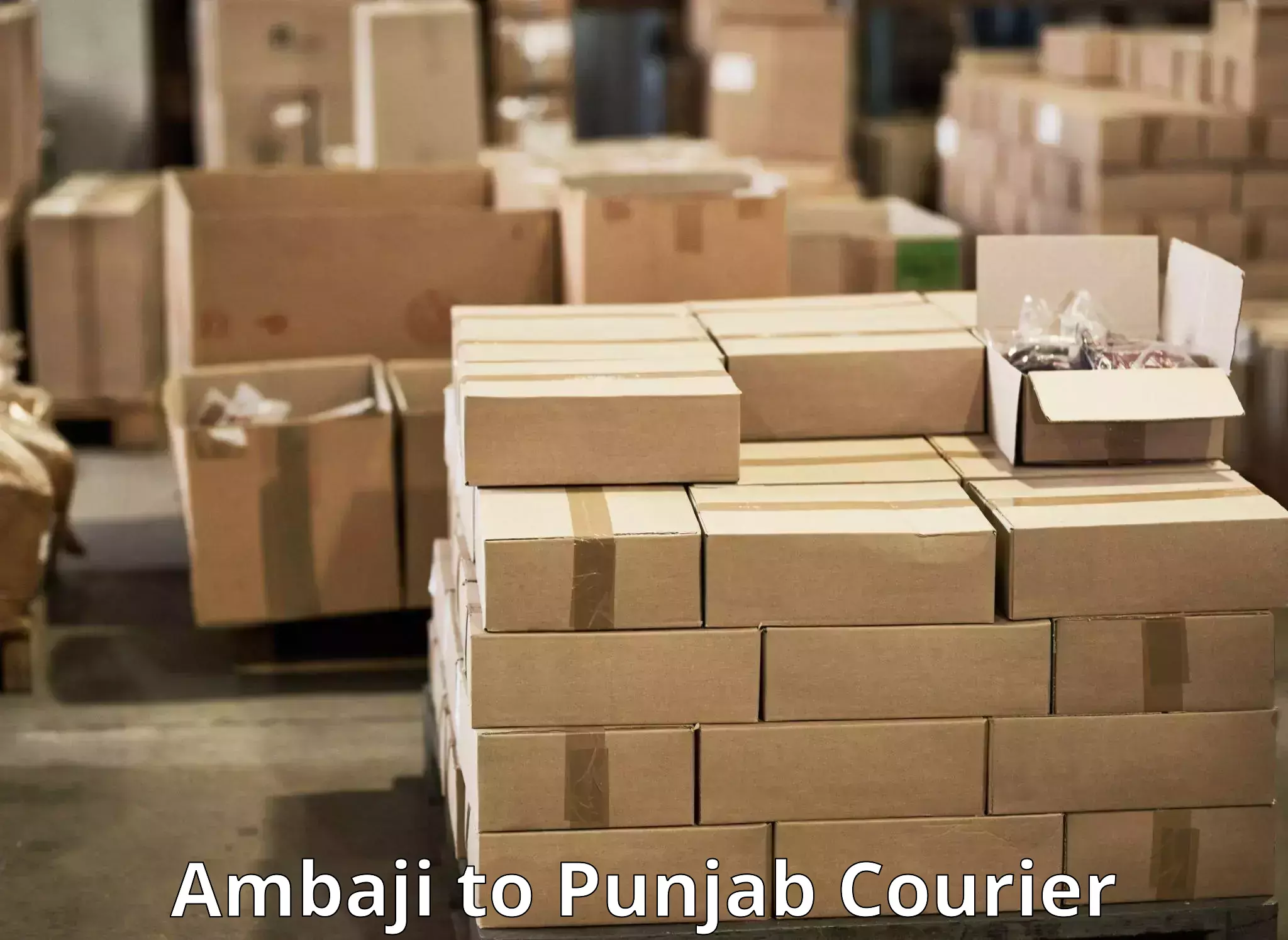 Cargo courier service Ambaji to Zira