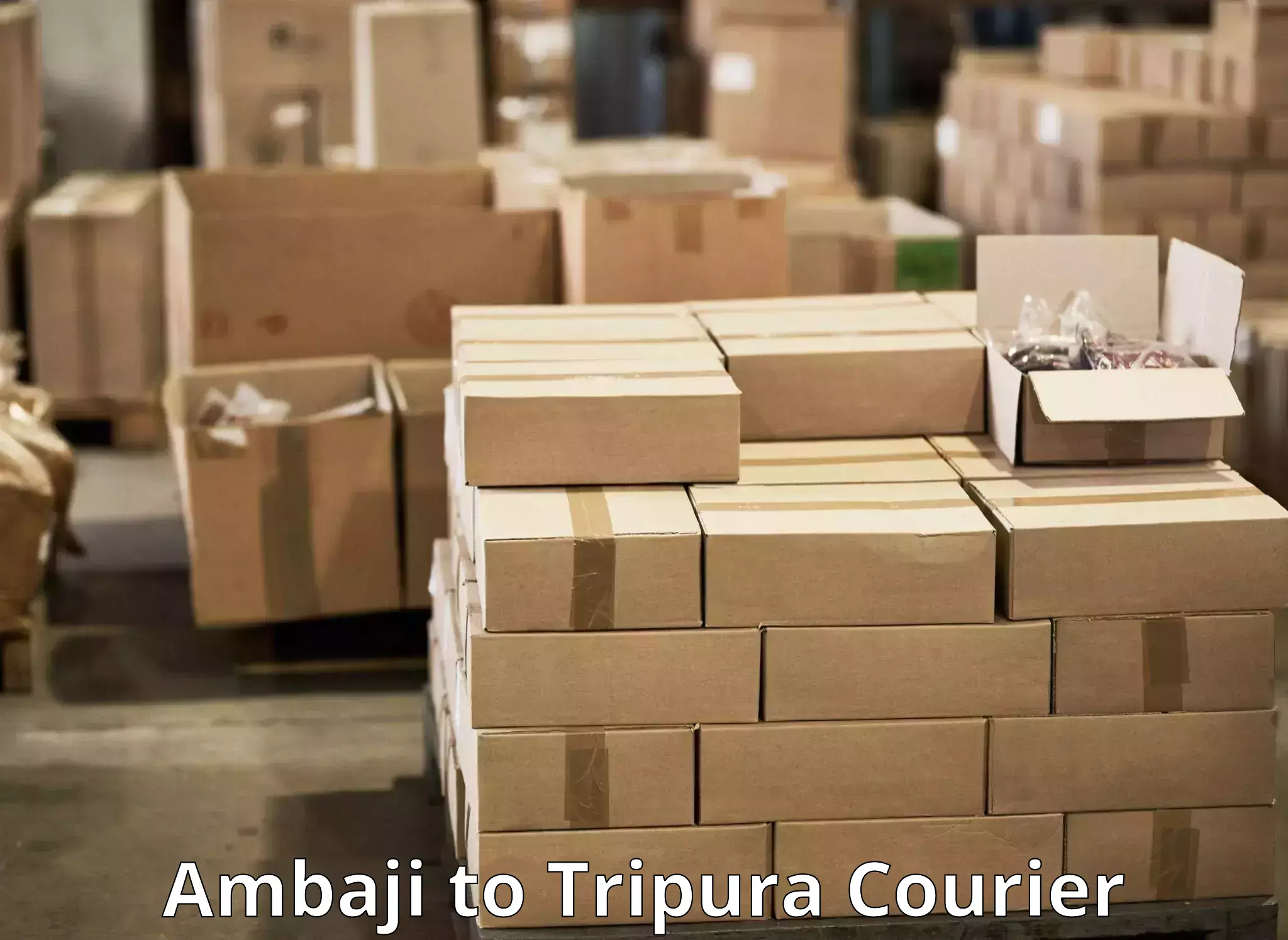 High-priority parcel service in Ambaji to Manughat