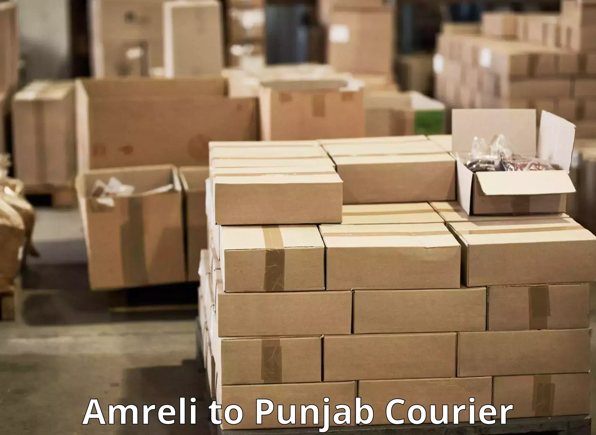 International courier rates Amreli to Thapar Institute of Engineering and Technology Patiala