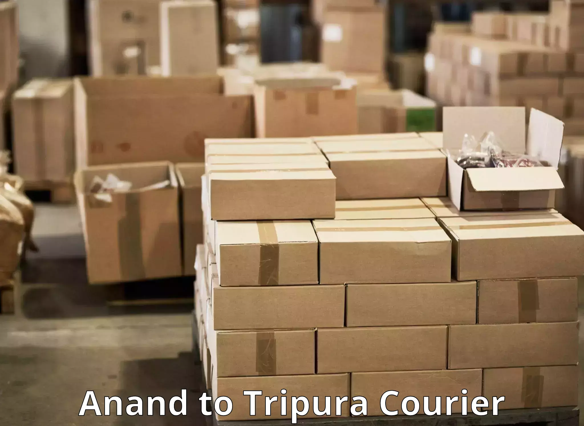 E-commerce logistics support Anand to West Tripura