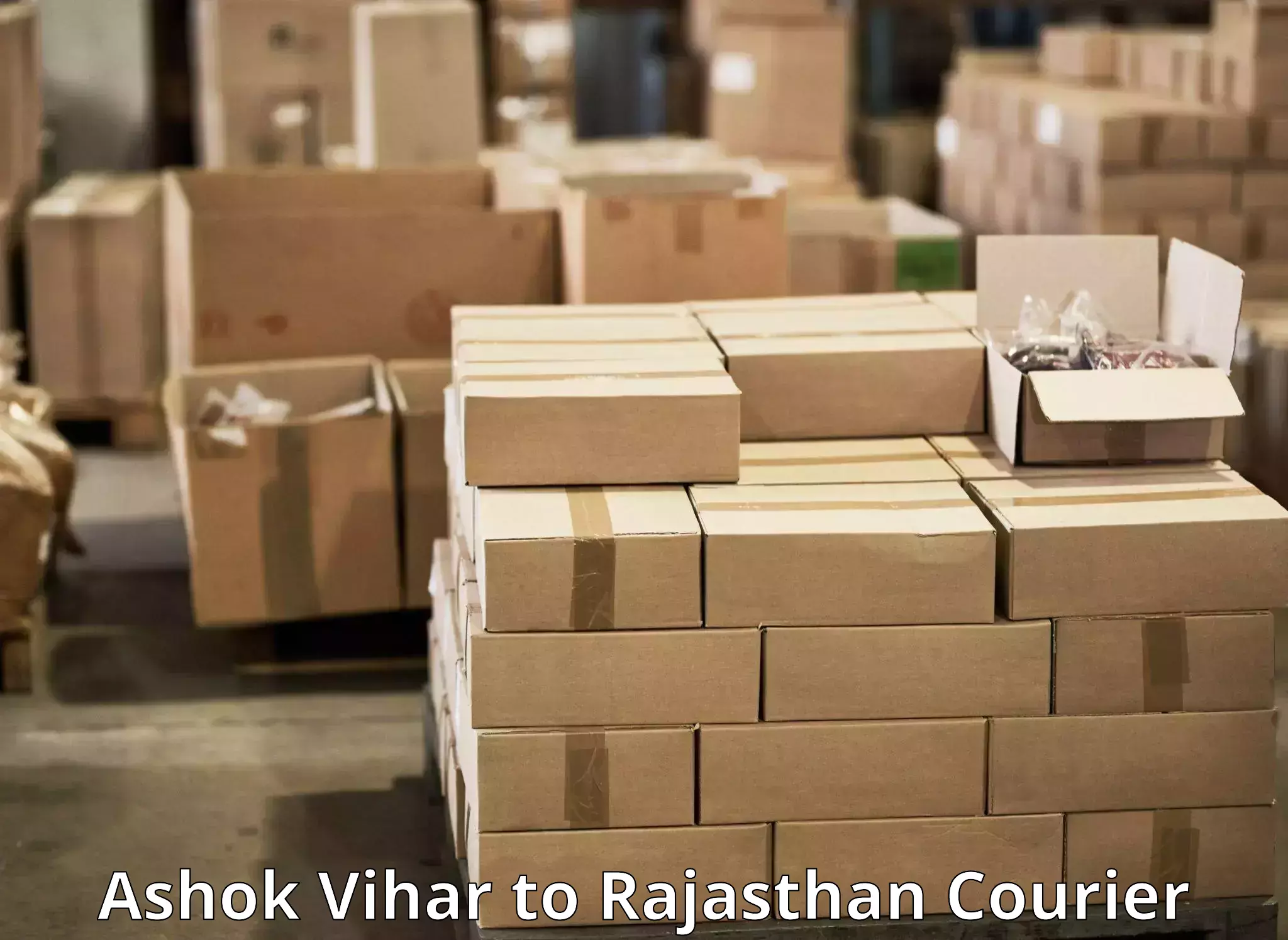 Cargo courier service Ashok Vihar to Udaipur