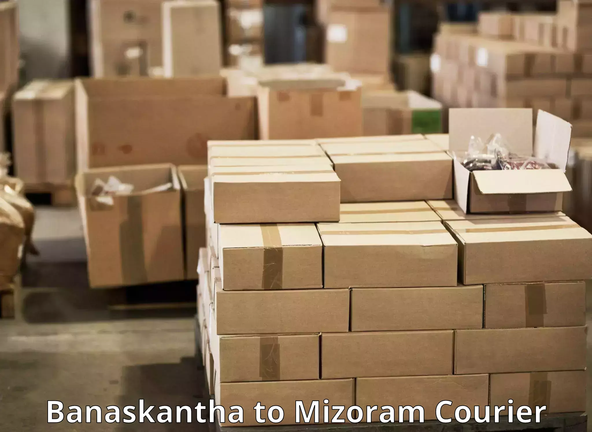Multi-national courier services Banaskantha to Thenzawl