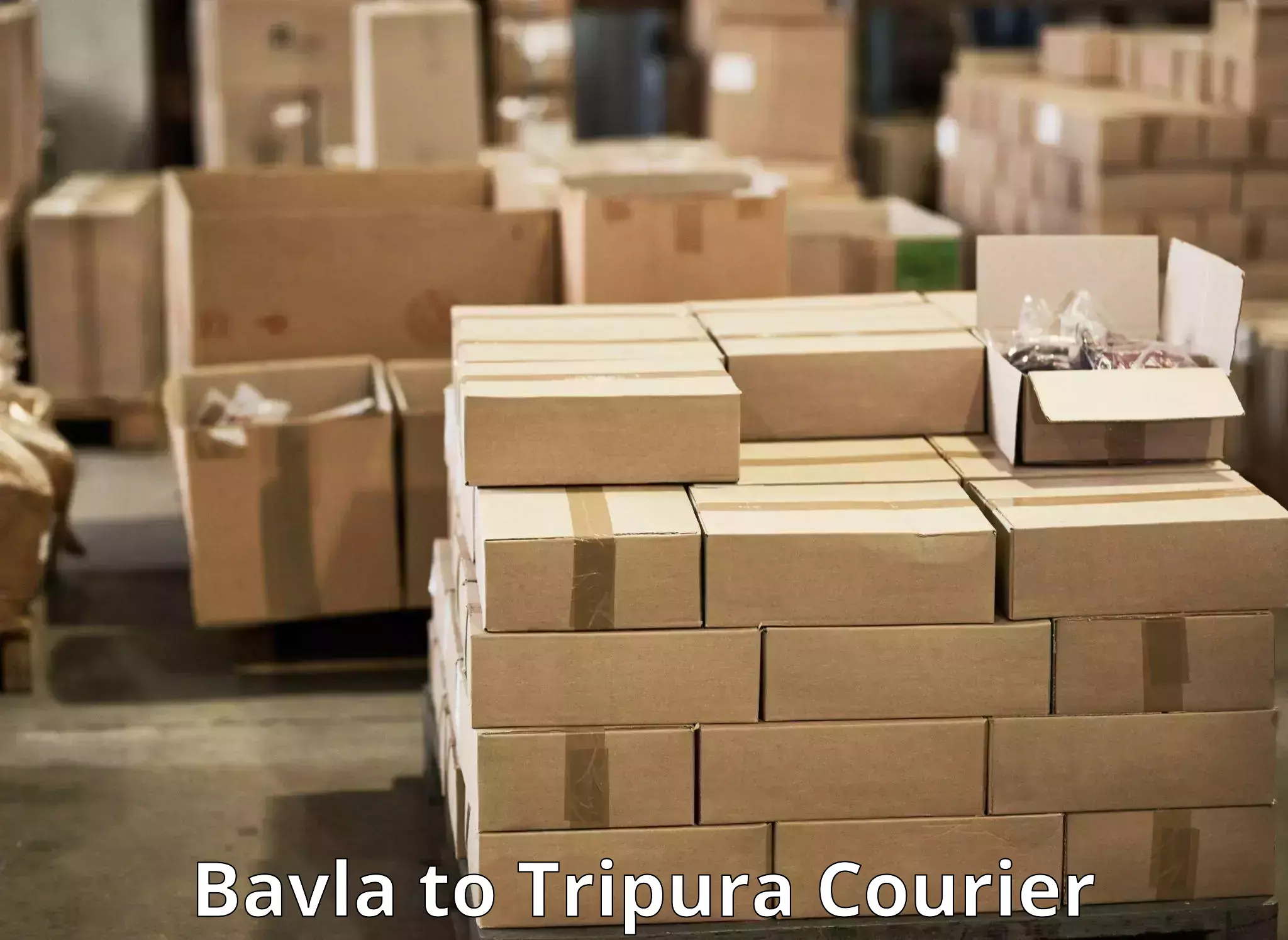 Dynamic parcel delivery Bavla to Radhakishorepur