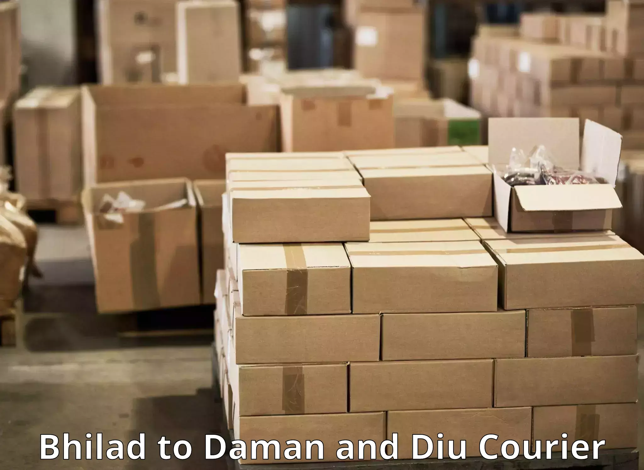 Efficient courier operations Bhilad to Daman