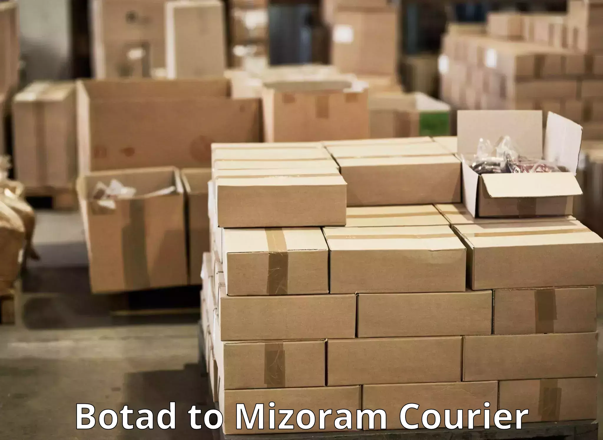Air courier services Botad to Mizoram