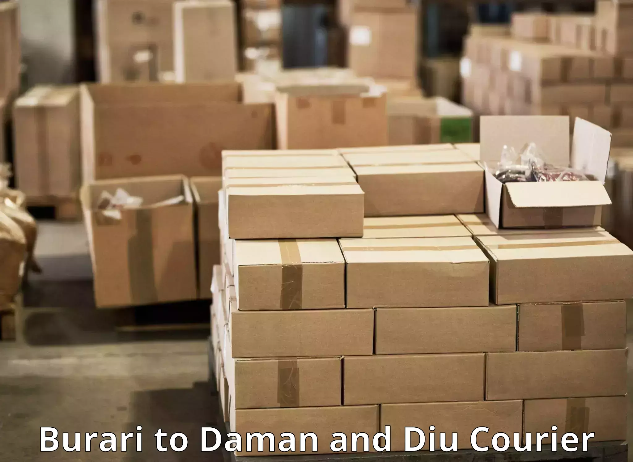 Efficient order fulfillment Burari to Daman and Diu