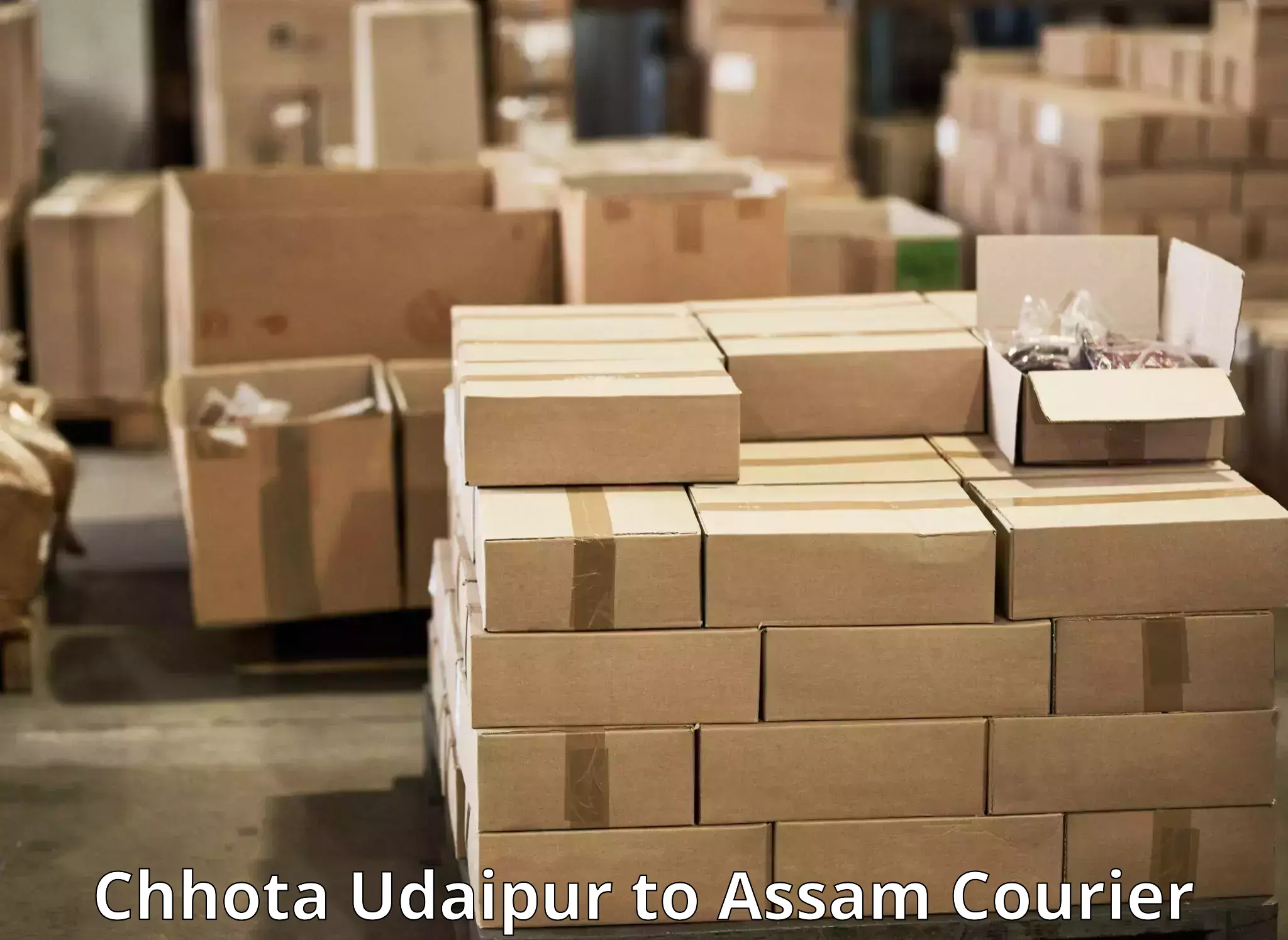 Reliable courier services Chhota Udaipur to Guwahati