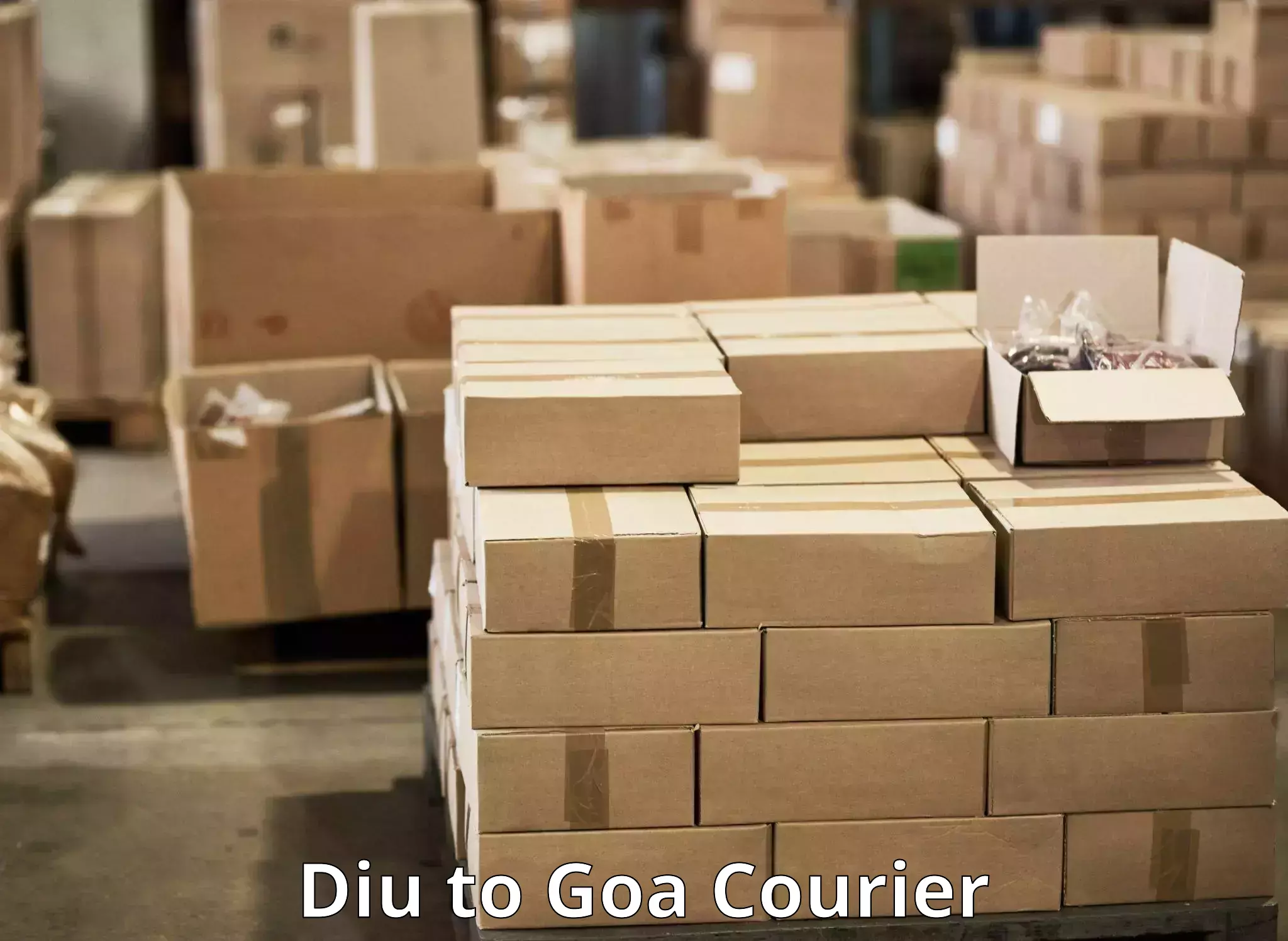 International courier networks Diu to Bardez