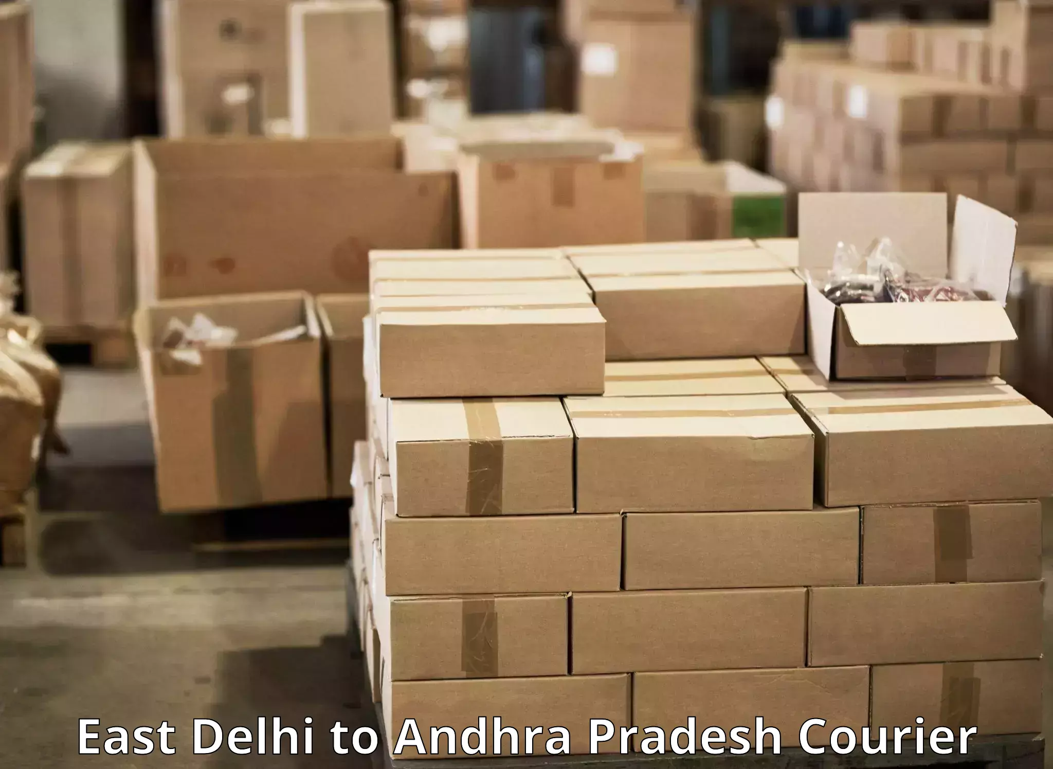 State-of-the-art courier technology East Delhi to Tanuku