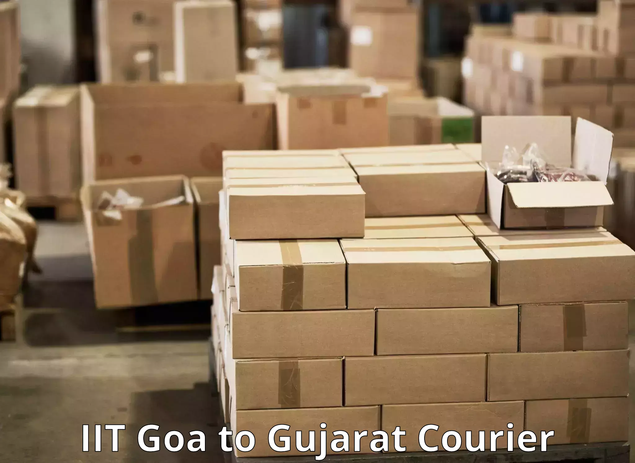 Dynamic courier services in IIT Goa to Gandhinagar