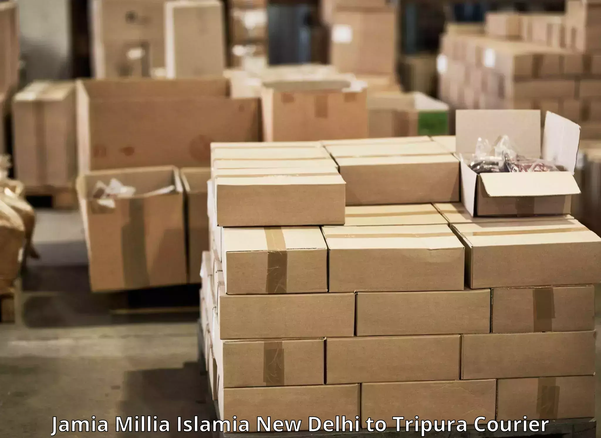 Multi-city courier Jamia Millia Islamia New Delhi to West Tripura