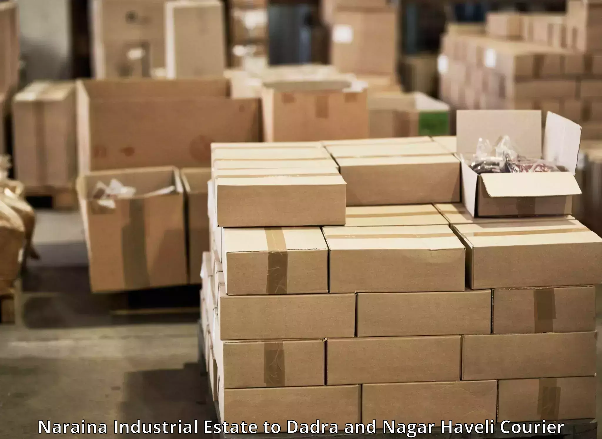Online courier booking Naraina Industrial Estate to Dadra and Nagar Haveli