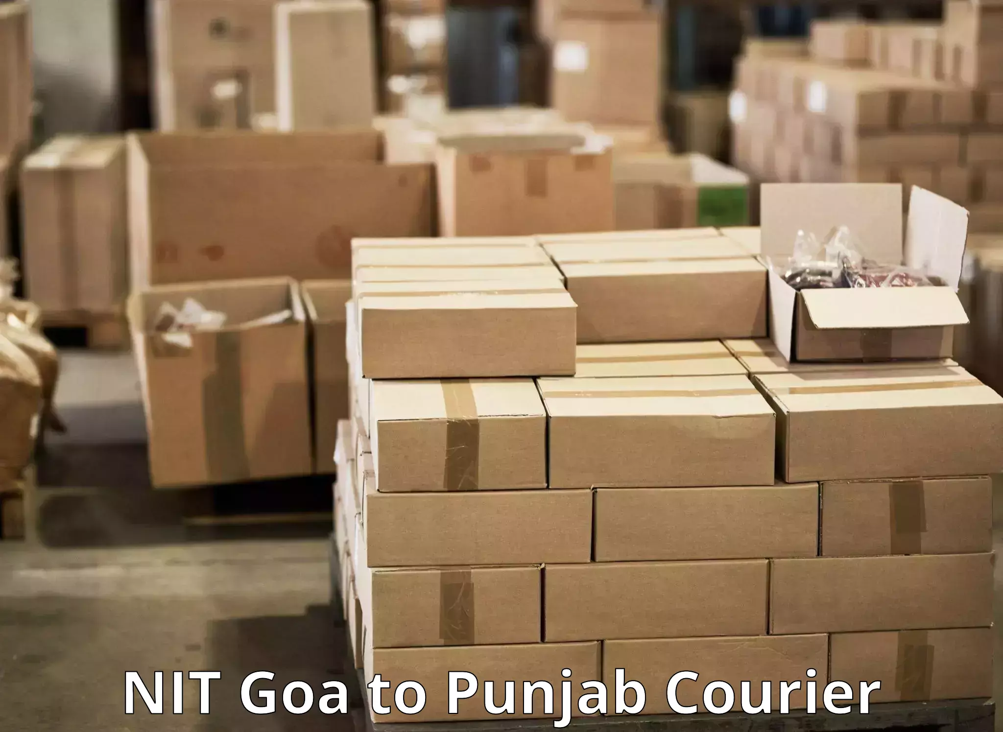 Easy access courier services in NIT Goa to Central University of Punjab Bathinda