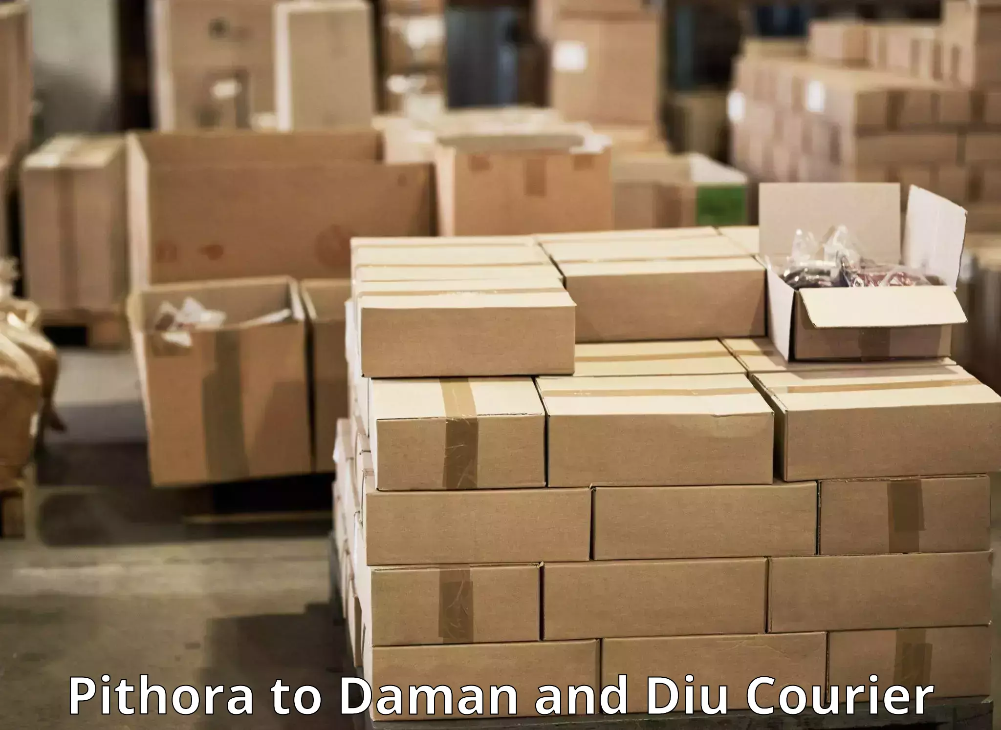 Efficient freight transportation in Pithora to Daman