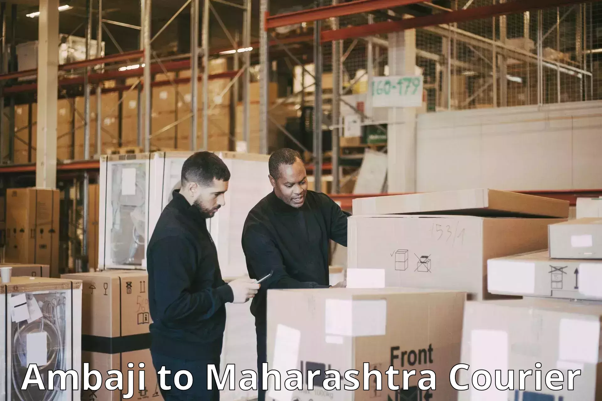 Dynamic courier operations Ambaji to Jawaharlal Nehru Port Nhava Sheva