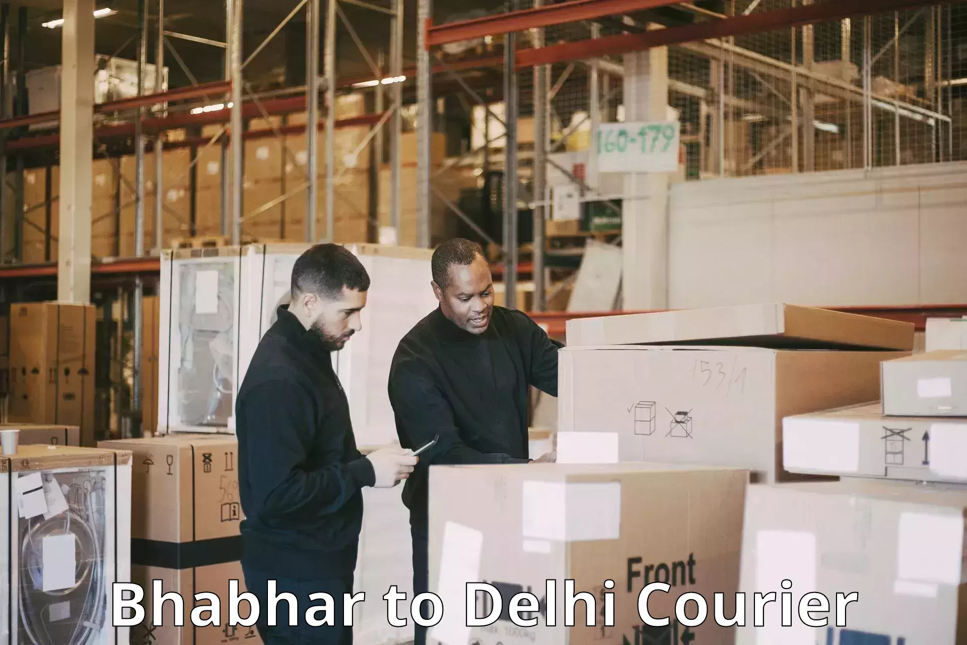 Local courier options Bhabhar to Ramesh Nagar