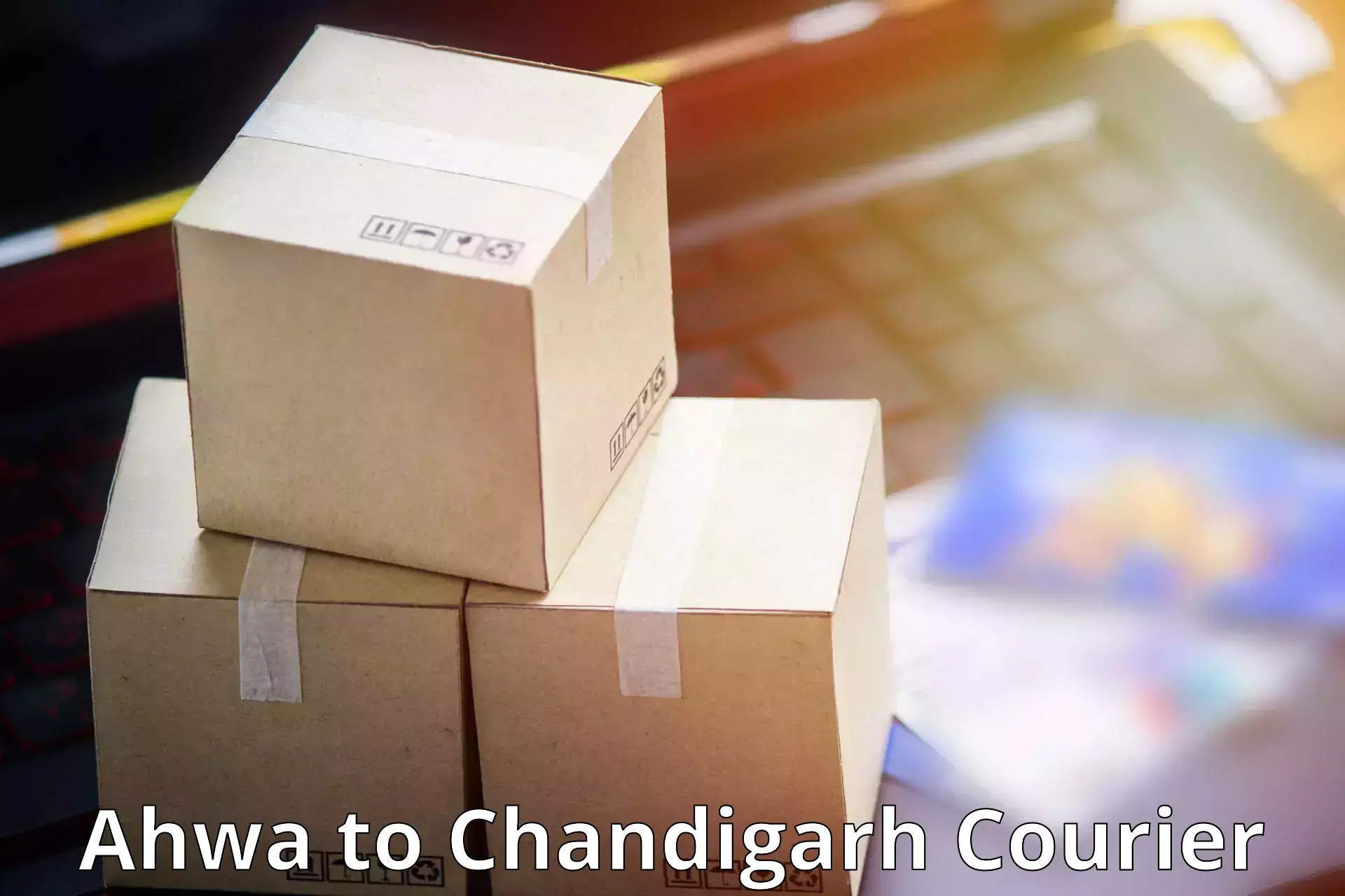 Courier service efficiency Ahwa to Panjab University Chandigarh