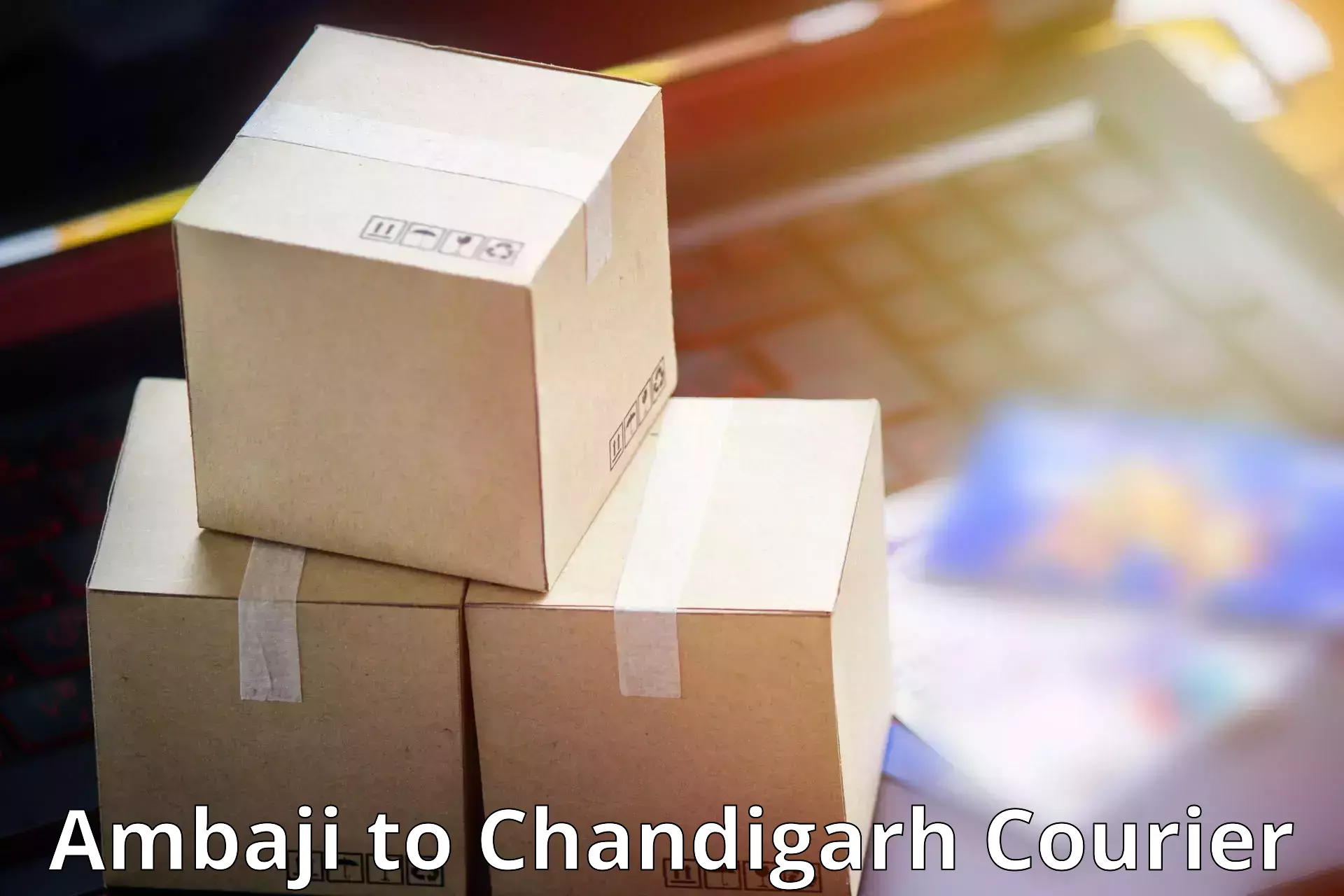 Advanced shipping logistics Ambaji to Chandigarh