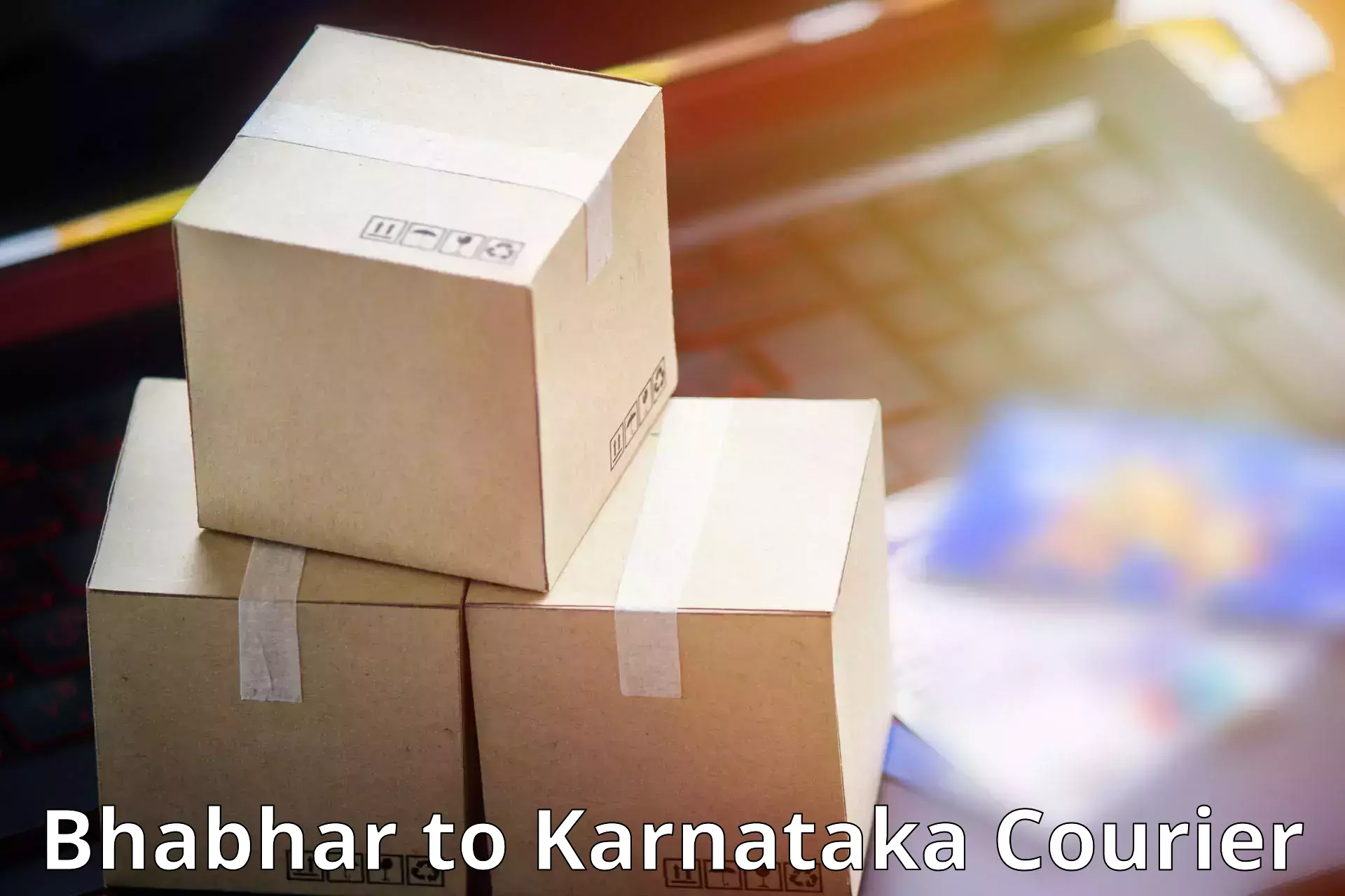 Return courier service Bhabhar to Munavalli