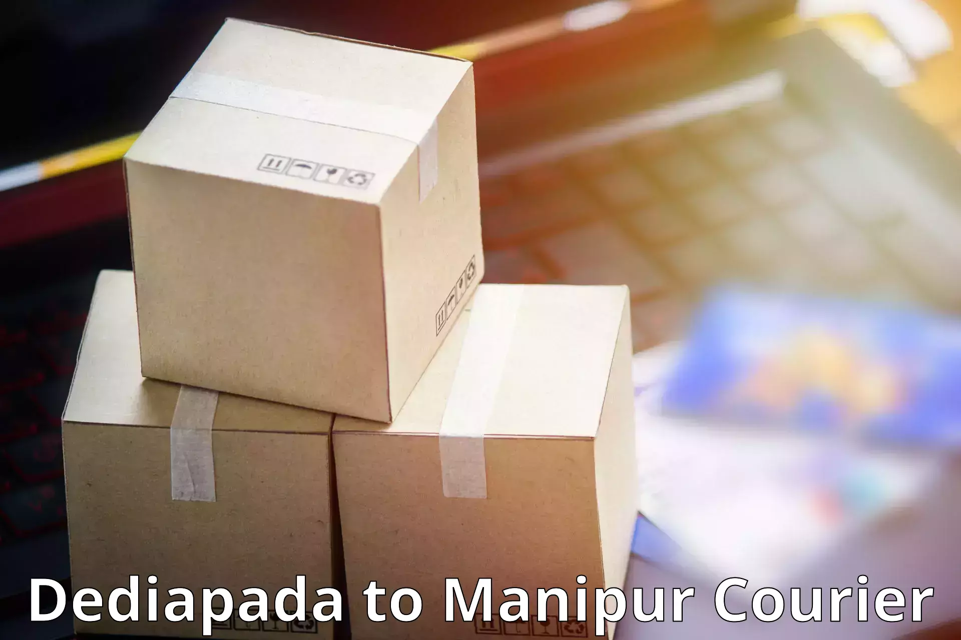 Courier service comparison Dediapada to Churachandpur