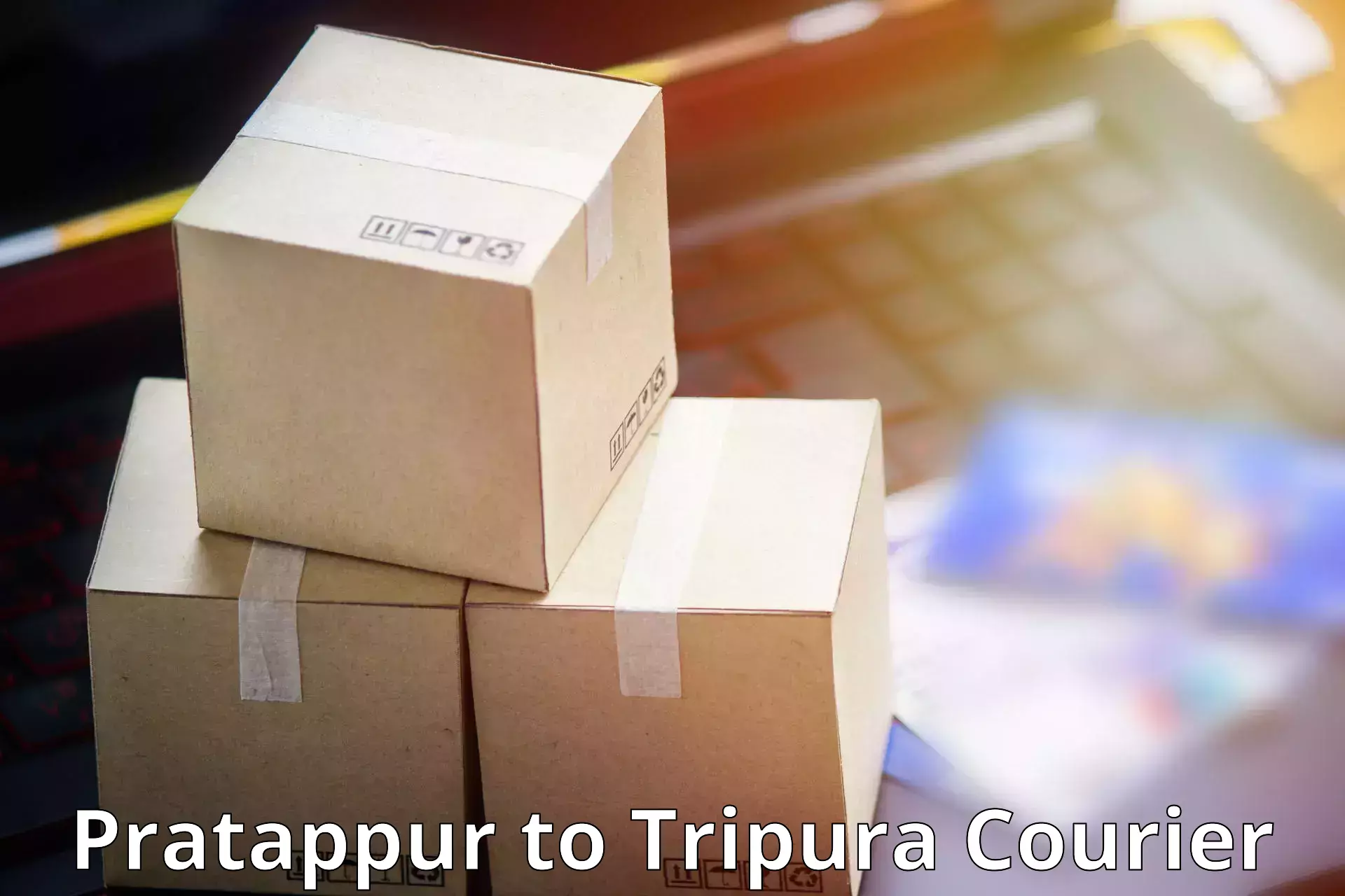 Optimized courier strategies Pratappur to Agartala