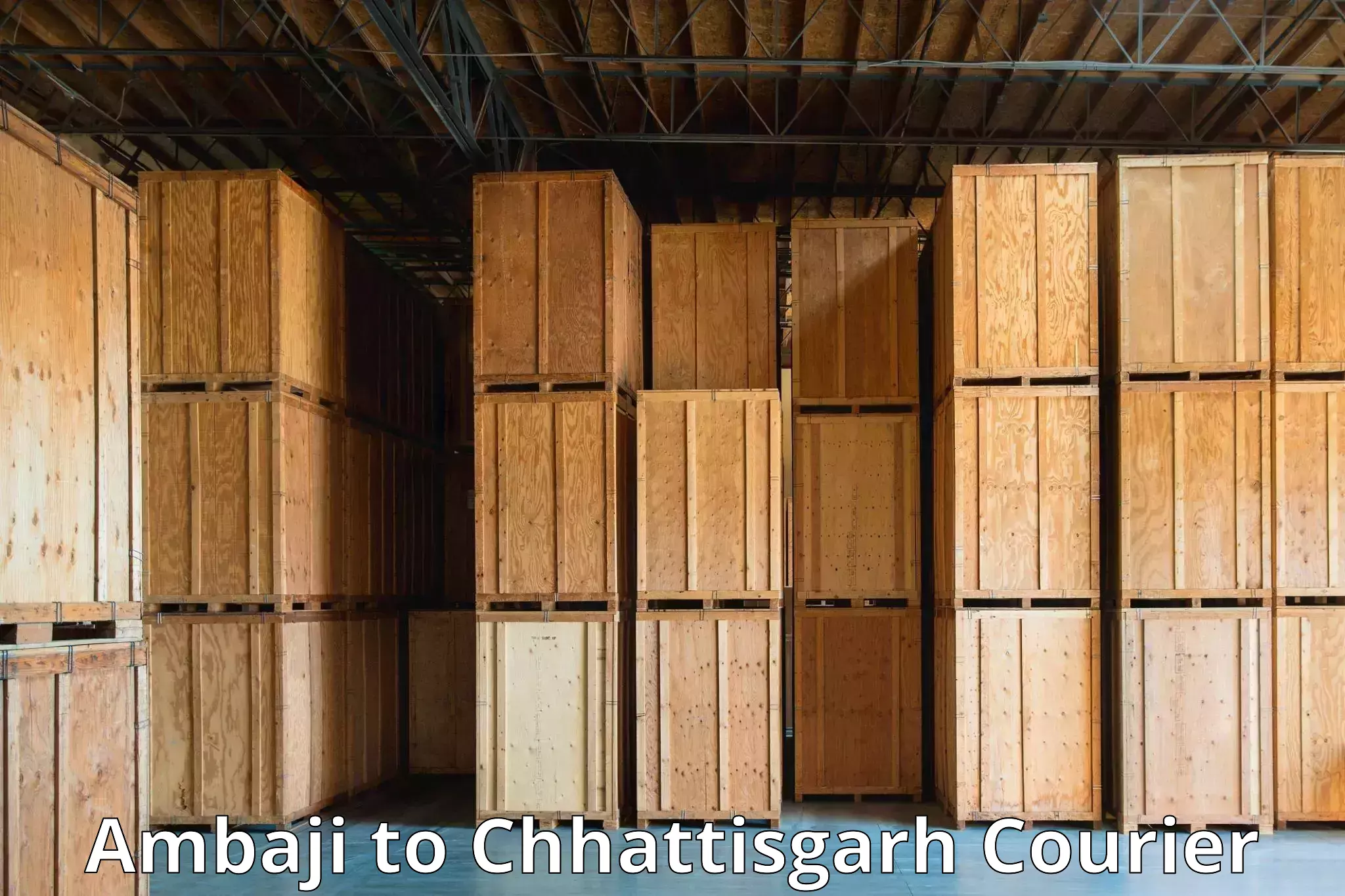 Comprehensive logistics Ambaji to Chhattisgarh