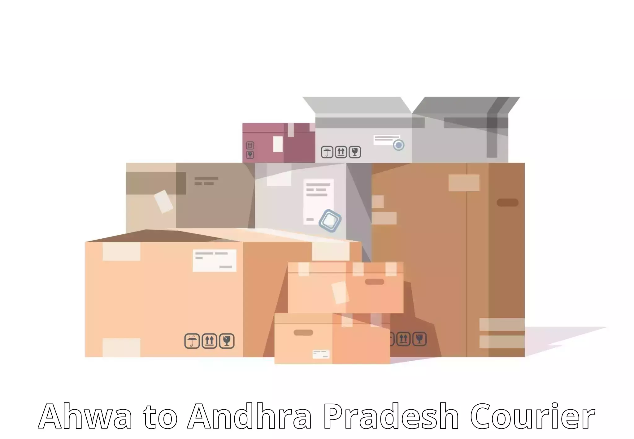 Express courier capabilities Ahwa to Narpala