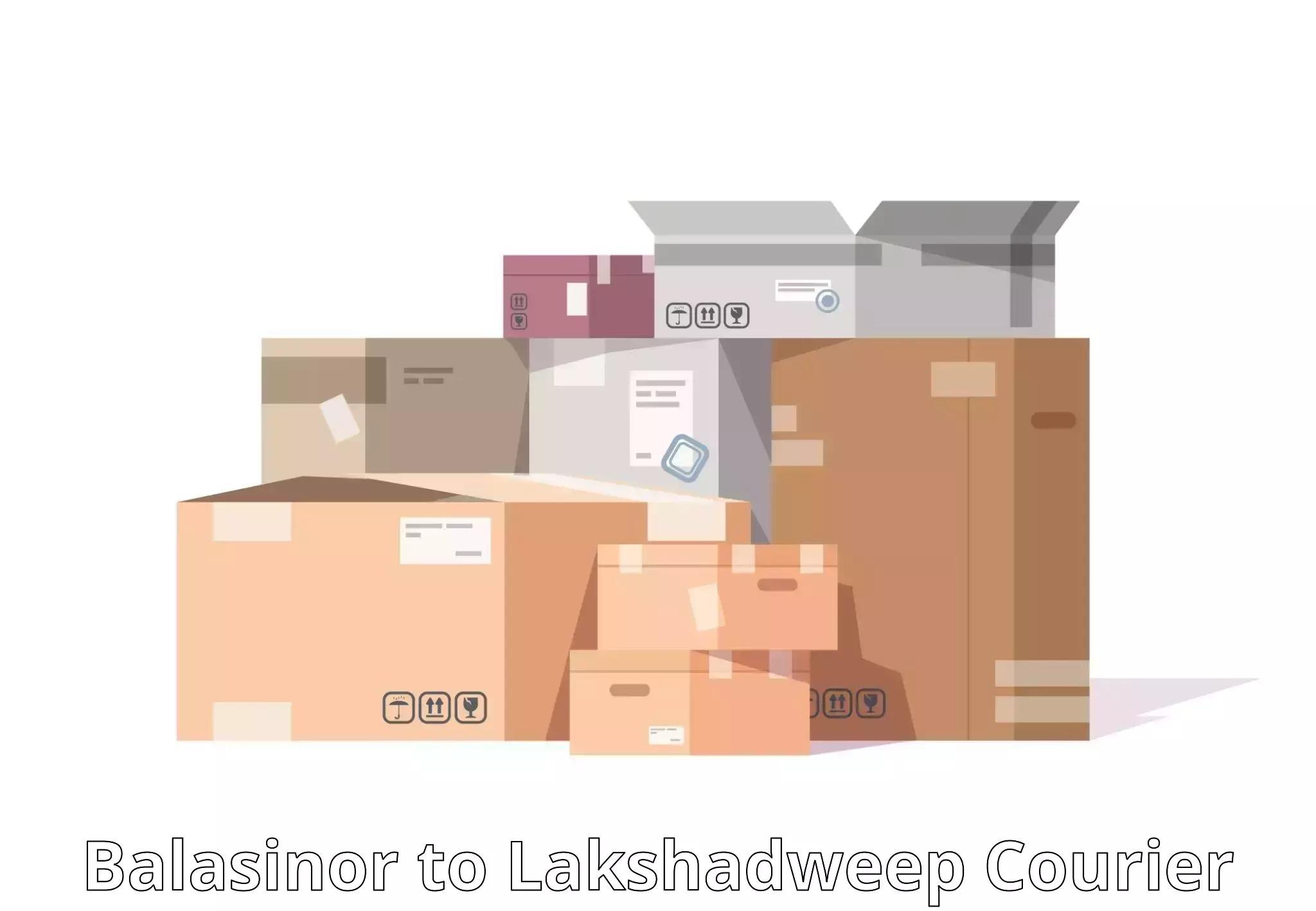 Customized delivery options Balasinor to Lakshadweep