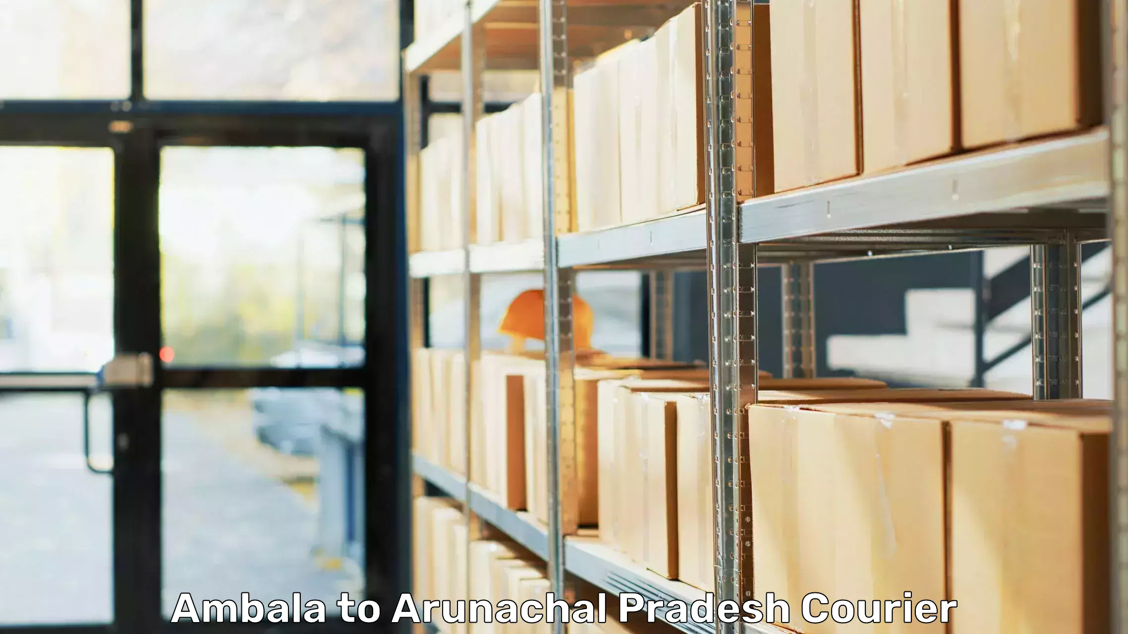 Efficient packing and moving Ambala to Arunachal Pradesh
